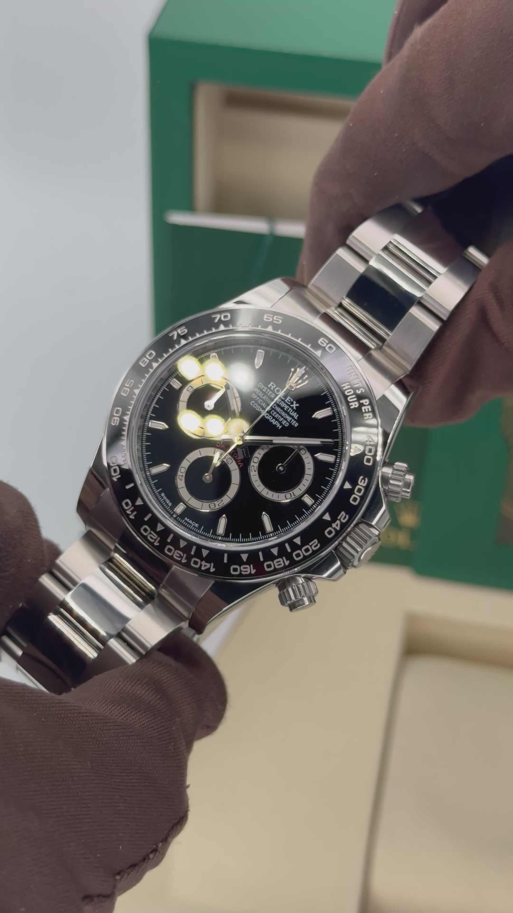 NEW 2025 ロレックス デイトナ 40mm 126500LN ステンレススチール ブラックダイヤルRolex