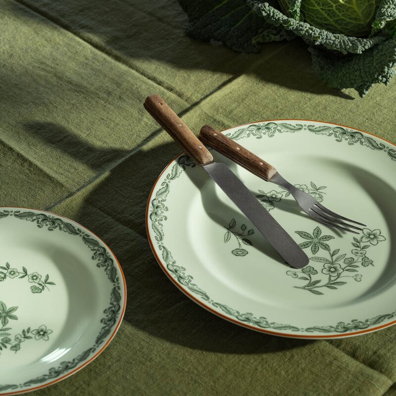 Ostindia tallerken 27 cm grønn