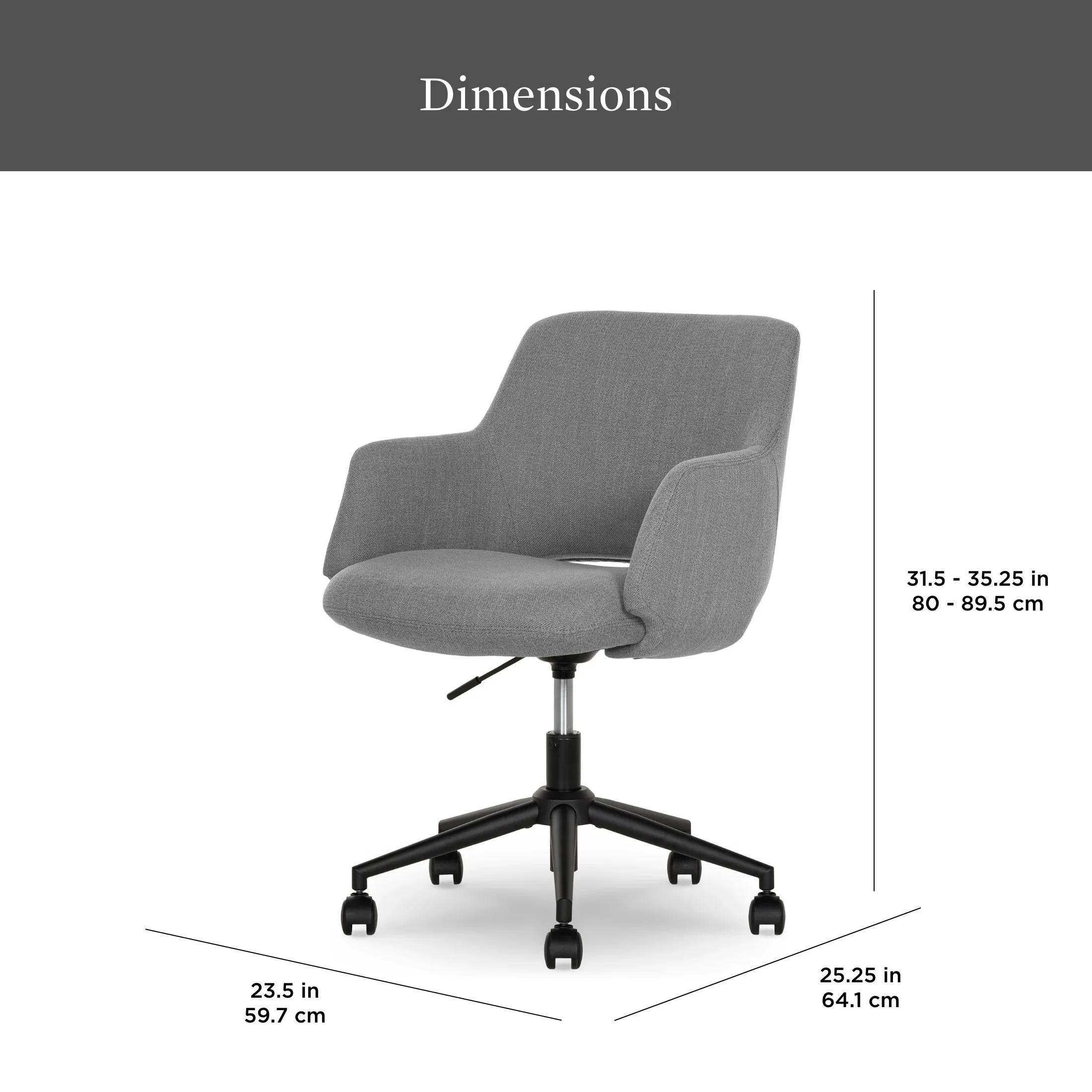 Better Homes & Gardens Lillian Office Chair, Rose