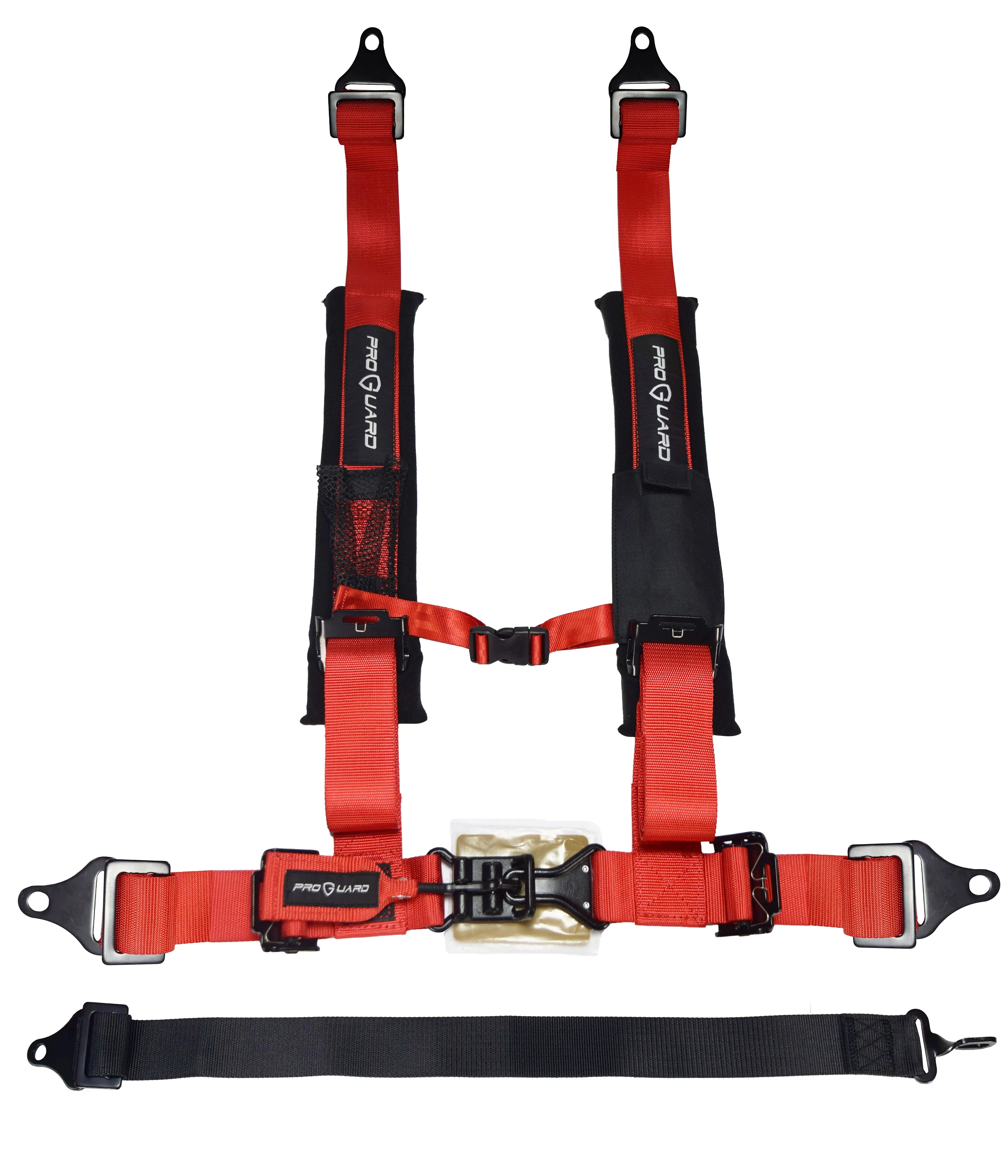 Red 5 Point Harness 2" Straps for Off Road Vehicle, ATV, UTV, Go Kart, Buggy, Side by Side, Rock Bouncer