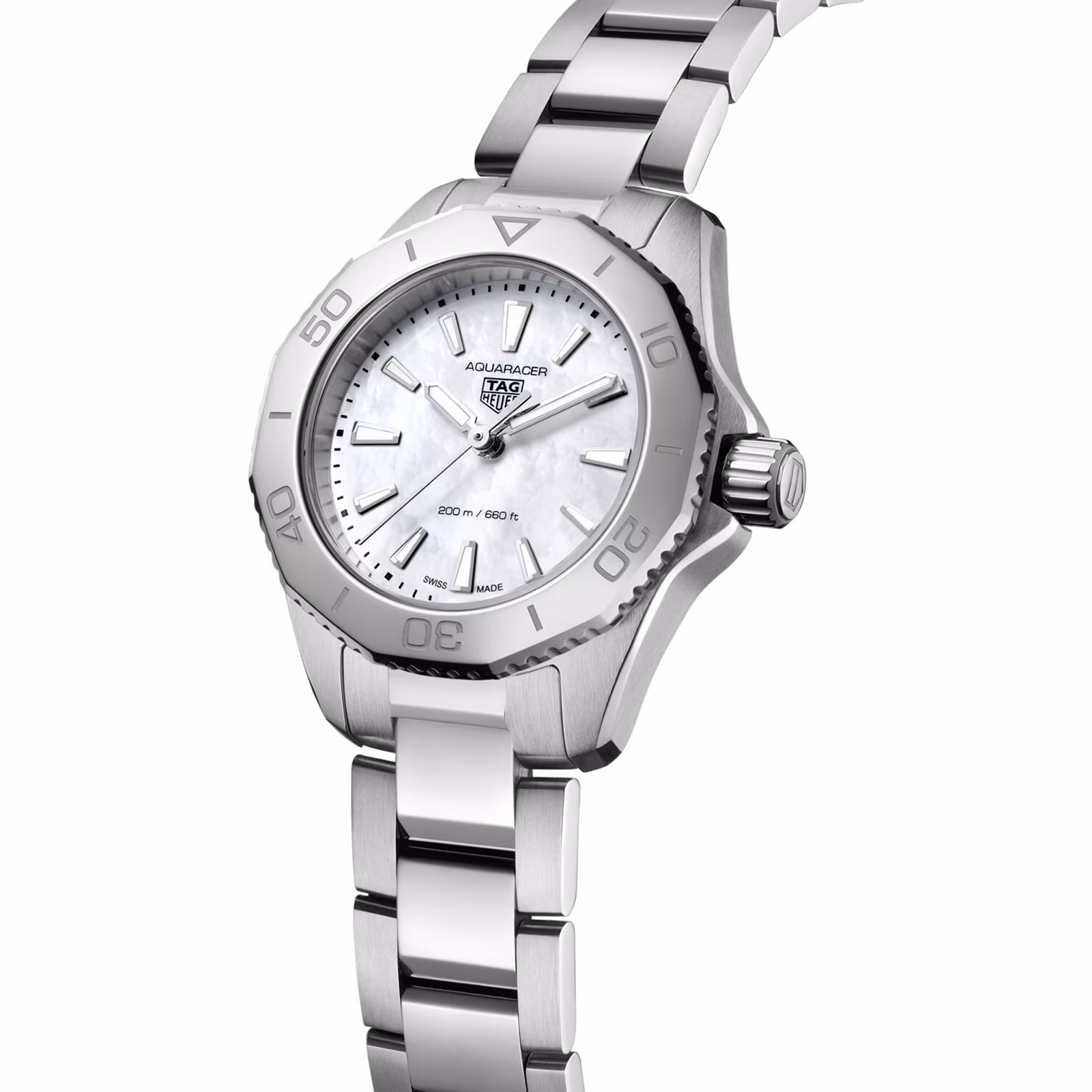 【Super Clone】TAG Heuer Aquaracer Professional 200 30mm Ladies Watch Mother Of Pearl WBP1418.BA0622