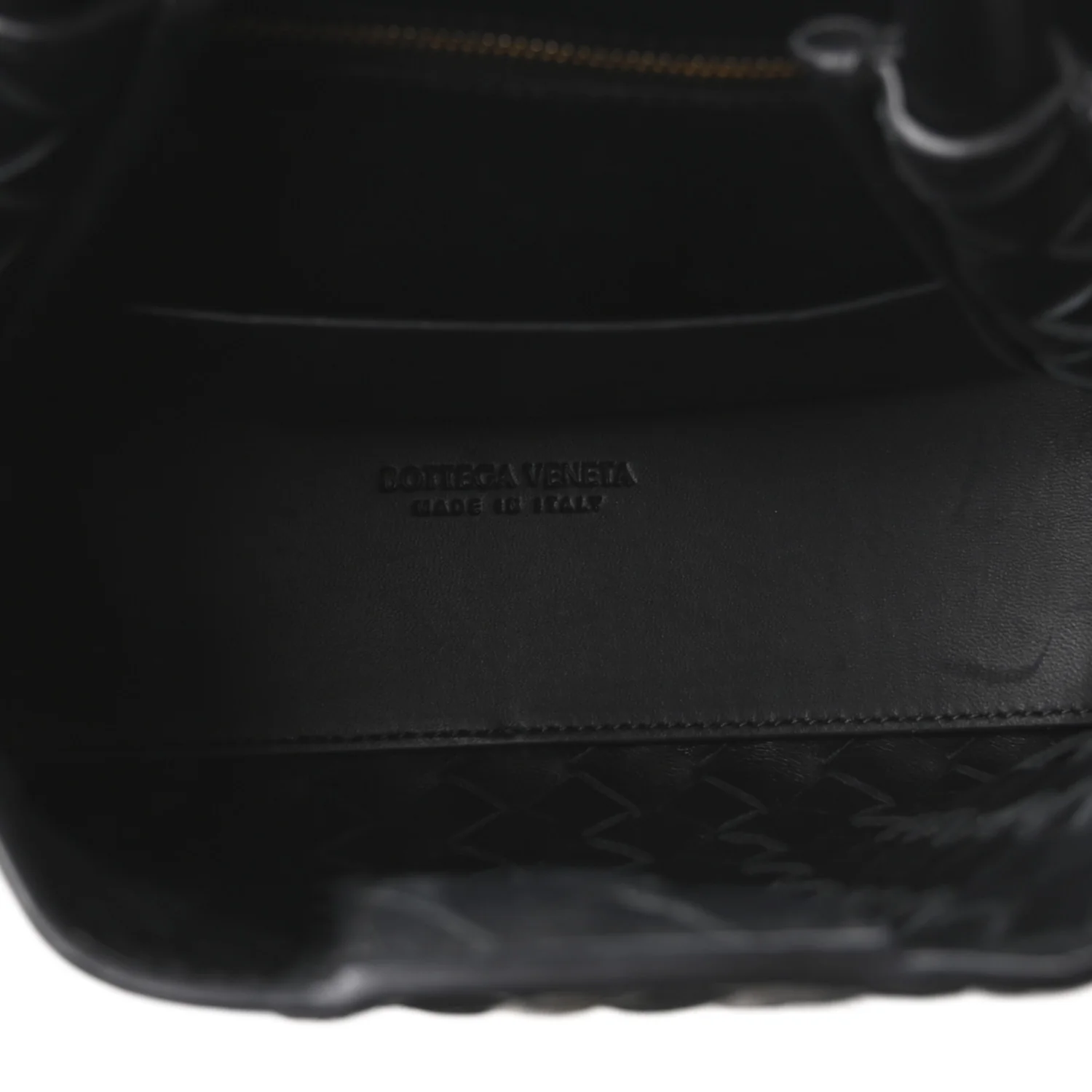 Nappa Intrecciato Small Andiamo Shoulder Bag Black