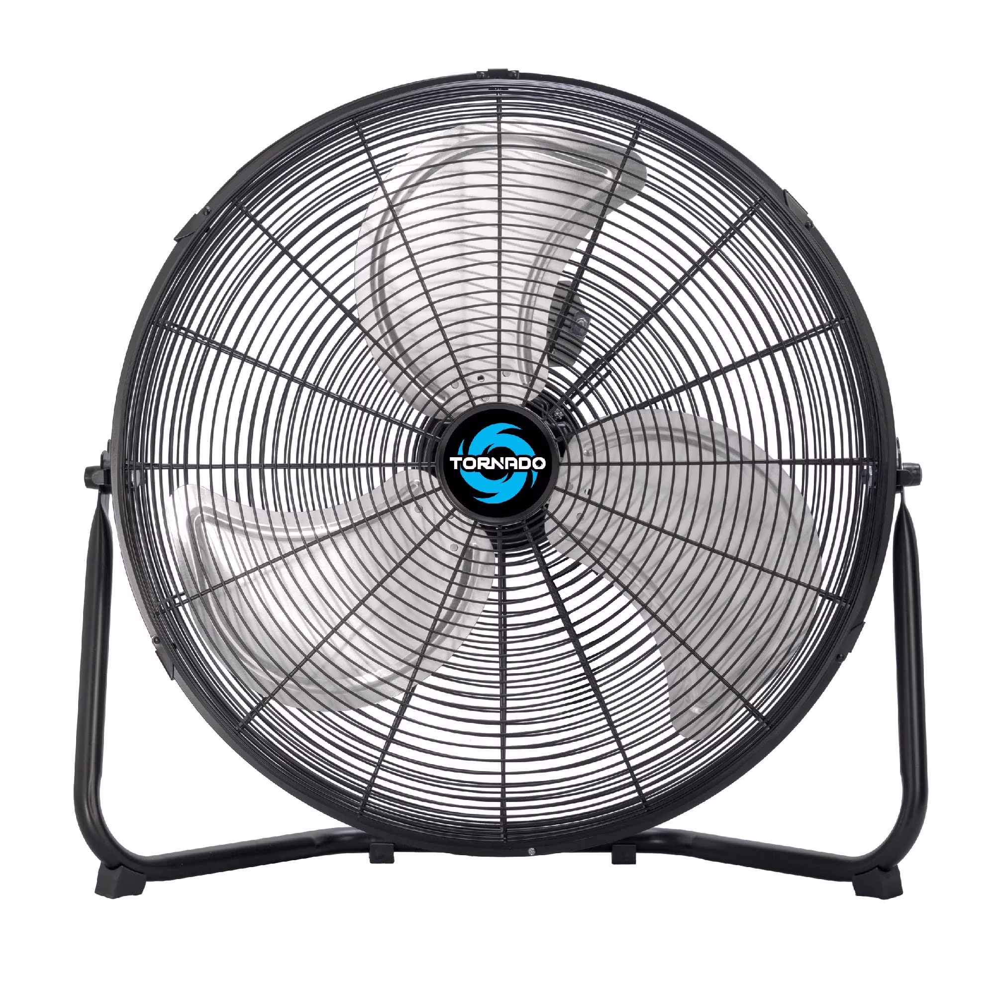 20 Inch High Velocity Metal Floor Fan, 3-Speed Powerful Cooling for Industrial, Commercial, and Home Spaces, 120��Tilt, 6.0 FT Cord UL safety Listed, Black(20")