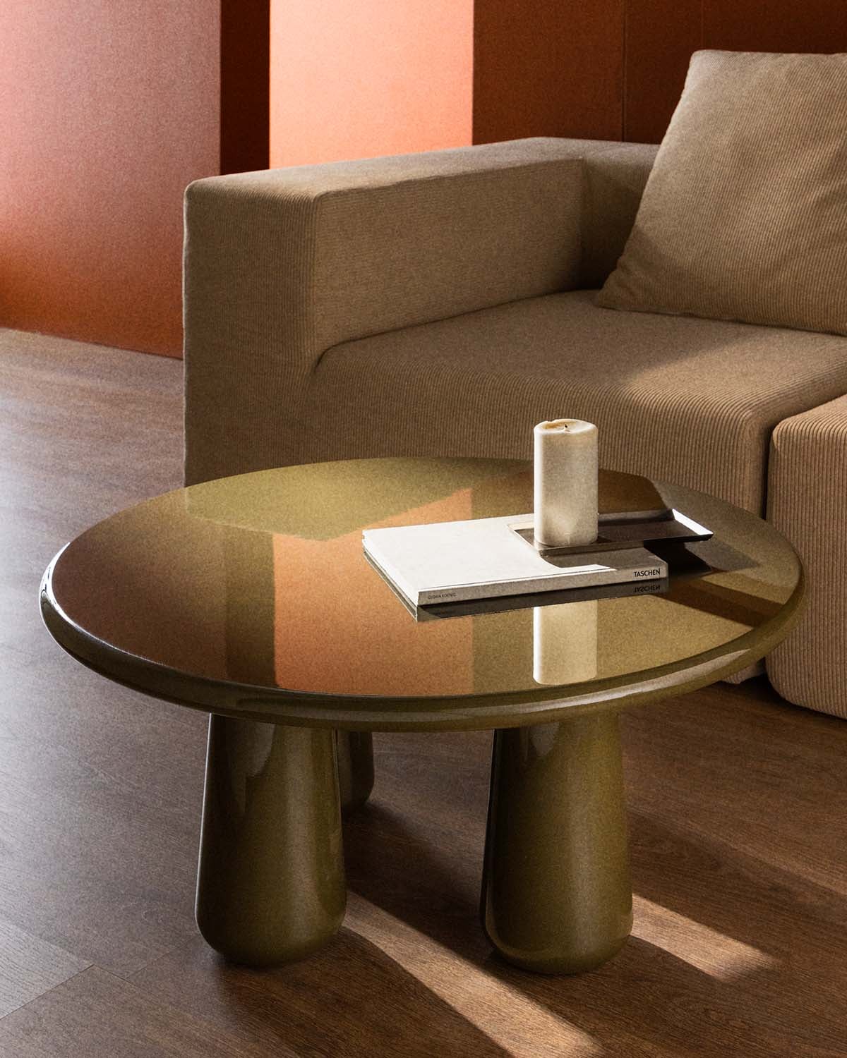 Hany - Mesa Auxiliar Redonda de Madera (Ø80 cm) Hany