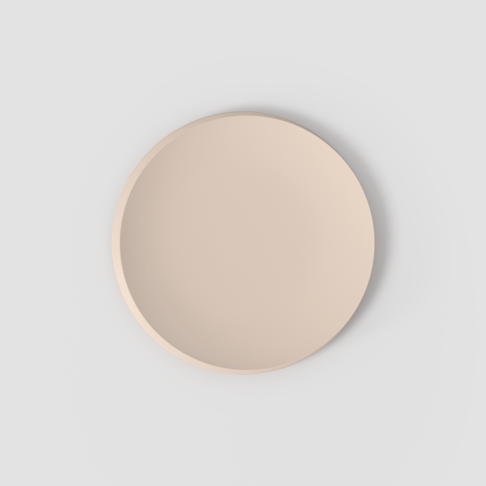 NewMoon Salad/ Dessert Plate - Beige, 9.6'', Premium Porcelain