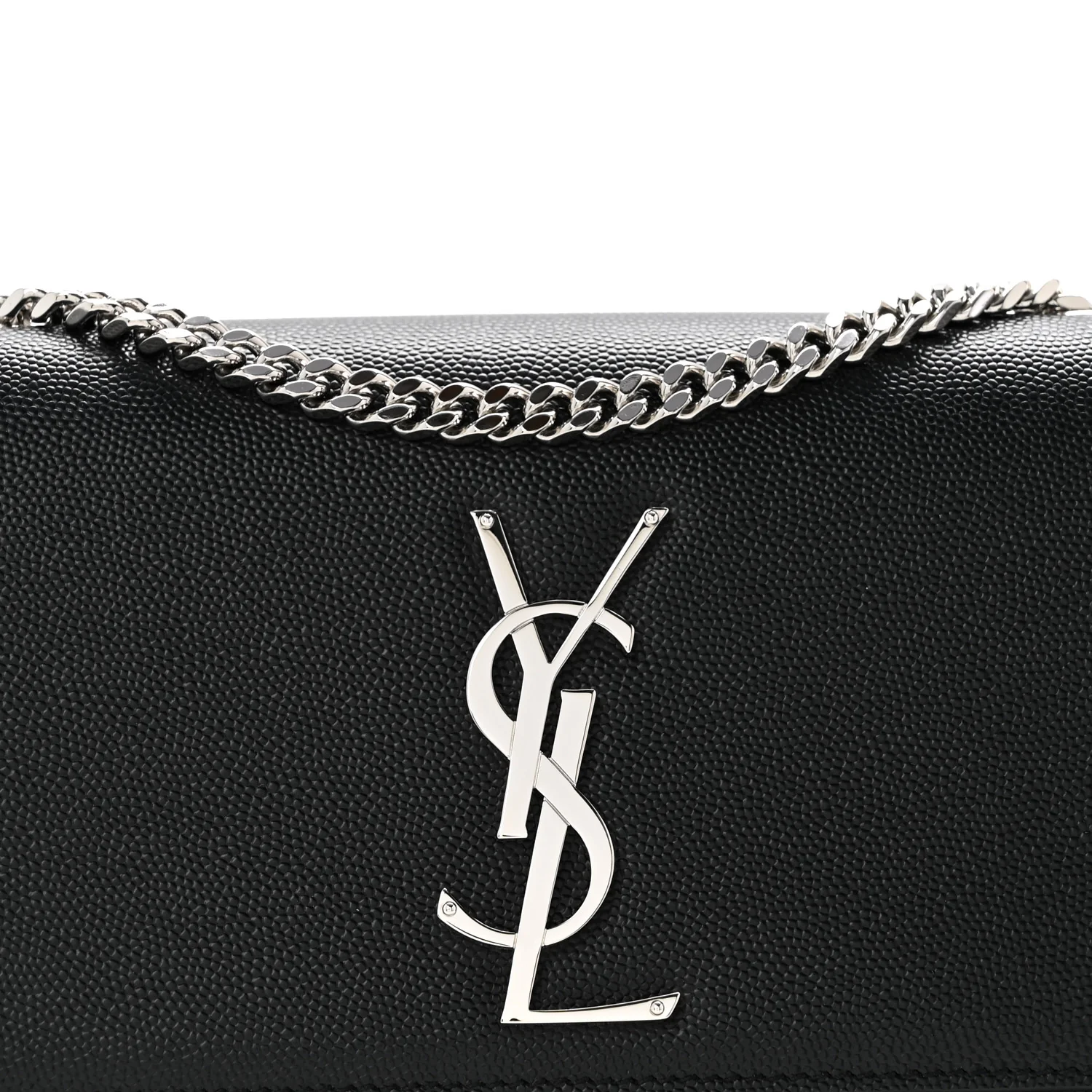Grain De Poudre Small Monogram Kate Satchel Black