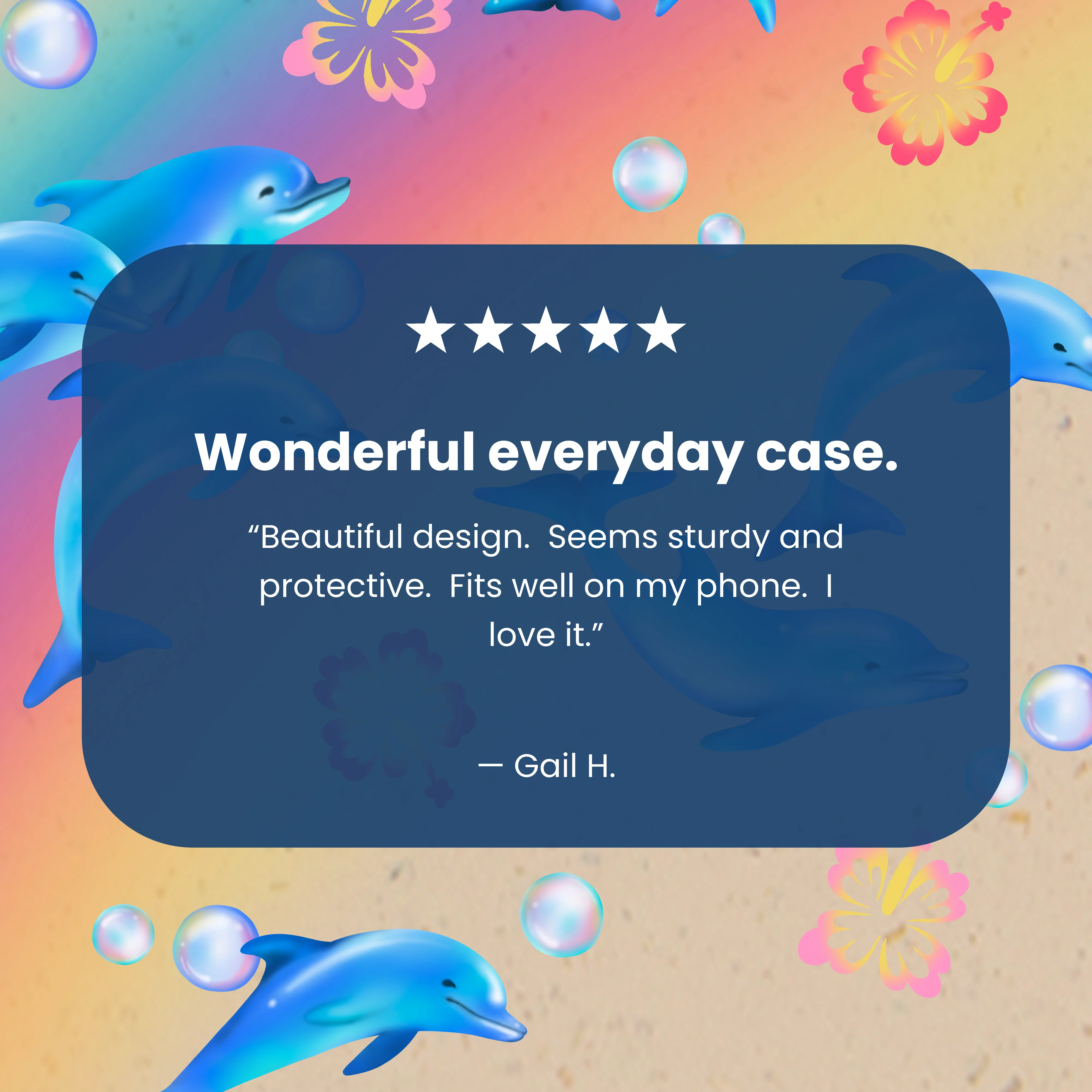 Seashell Dolphin Sunset iPhone 16 Plus Case