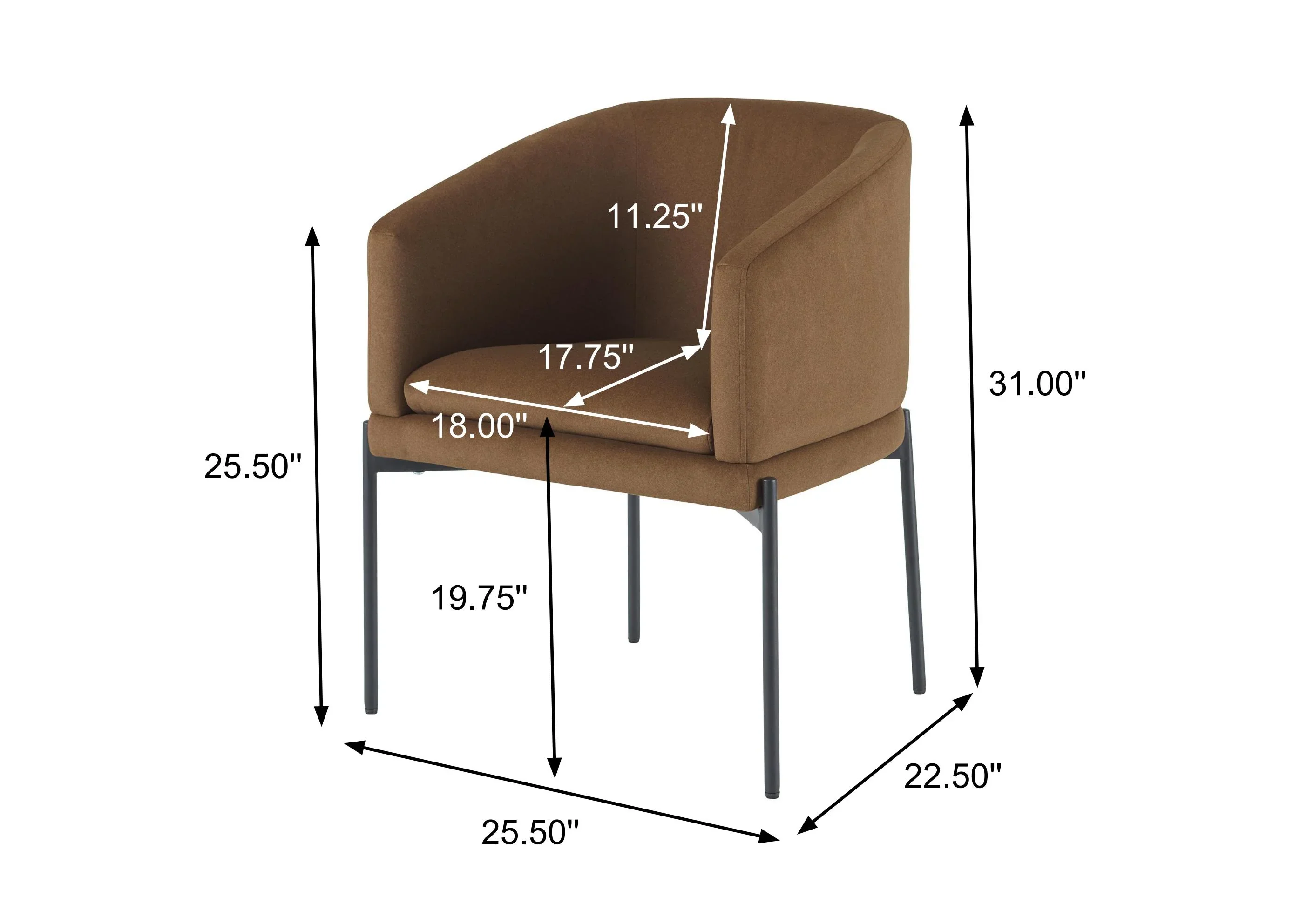Better Homes & Gardens Wyatt Velvet Dining Chairs, Beige, 2 Pack