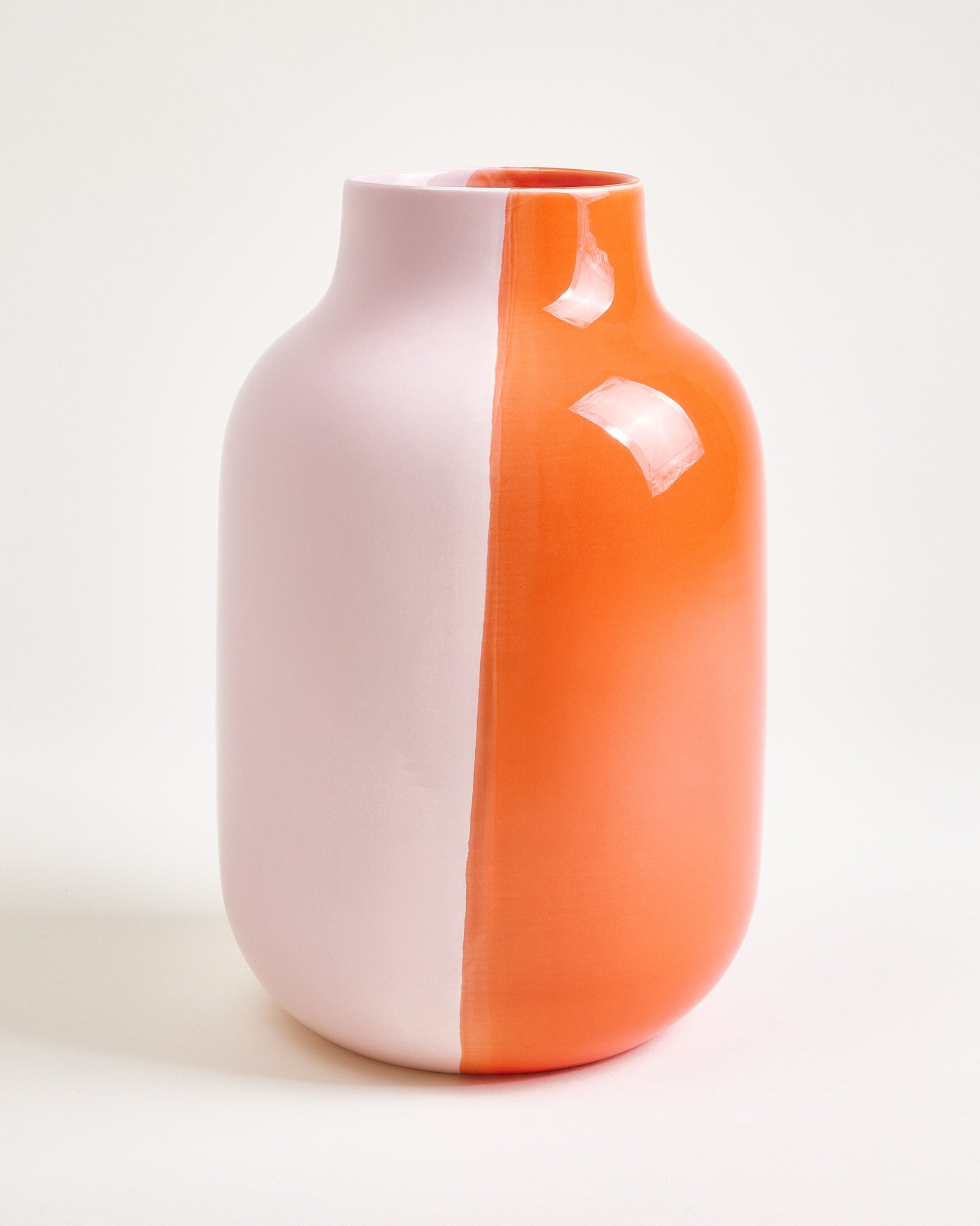 NUNO - VASE L HALF CORAL PINK