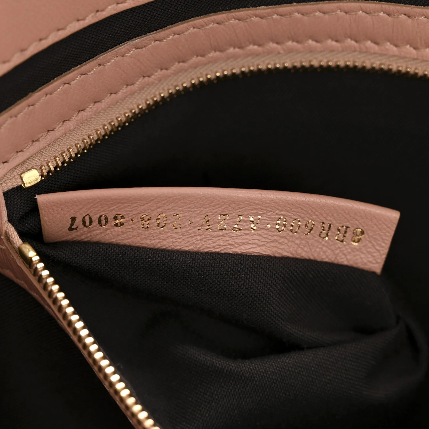 Nappa FF 1974 Embossed Baguette Rosa Bourbon