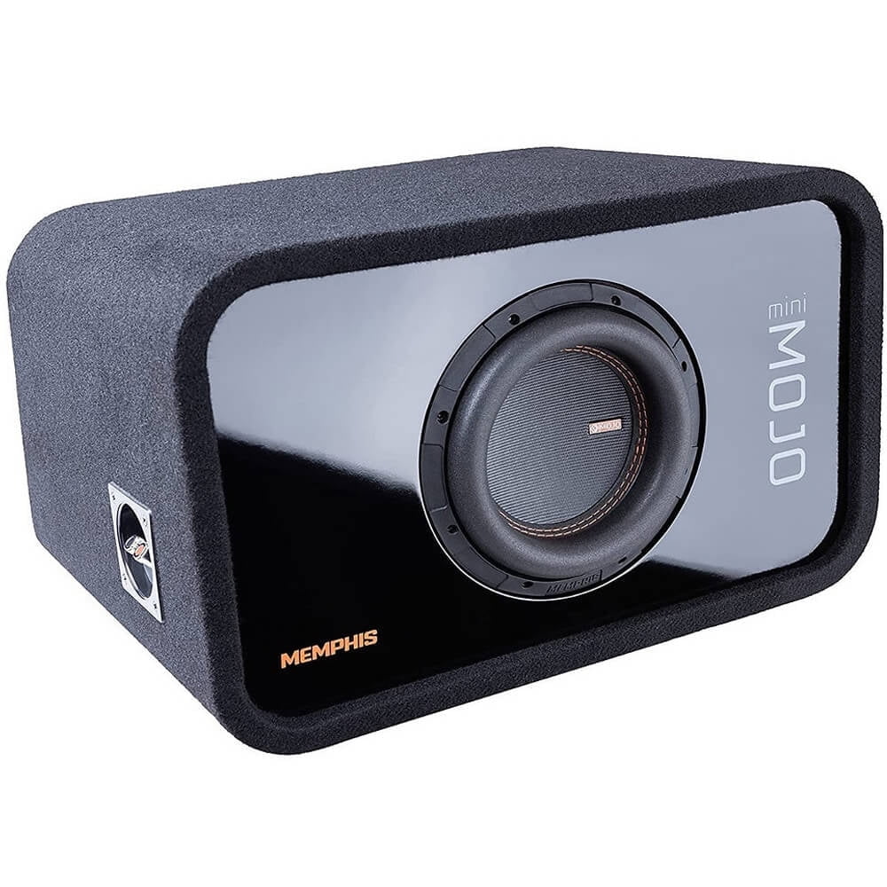MJME8S1V2 Loaded Single 8 inch Vented MOJO Mini Series Subwoofer Enclosure - Image 3