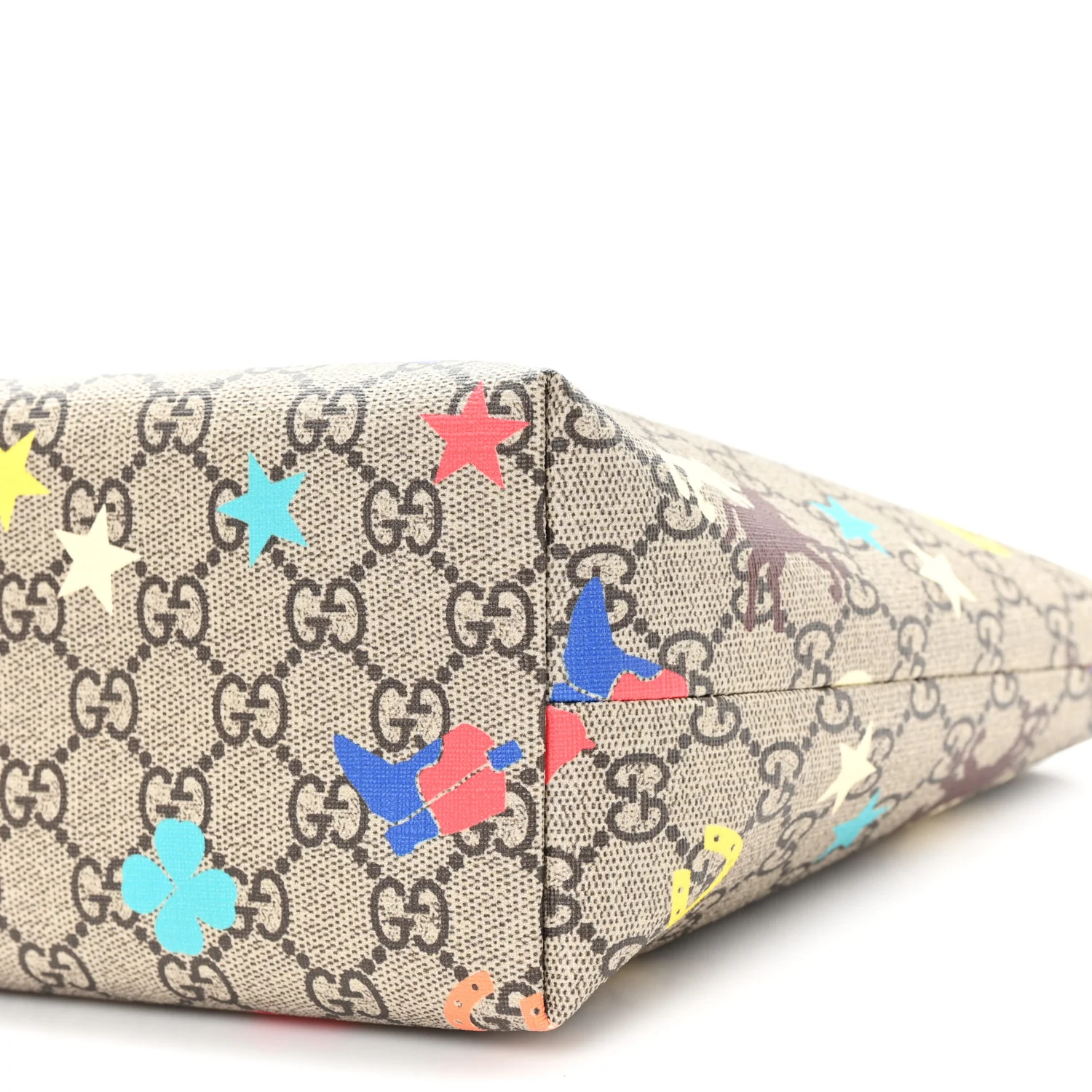 GG Supreme Monogram Ranch Childrens Tote Beige