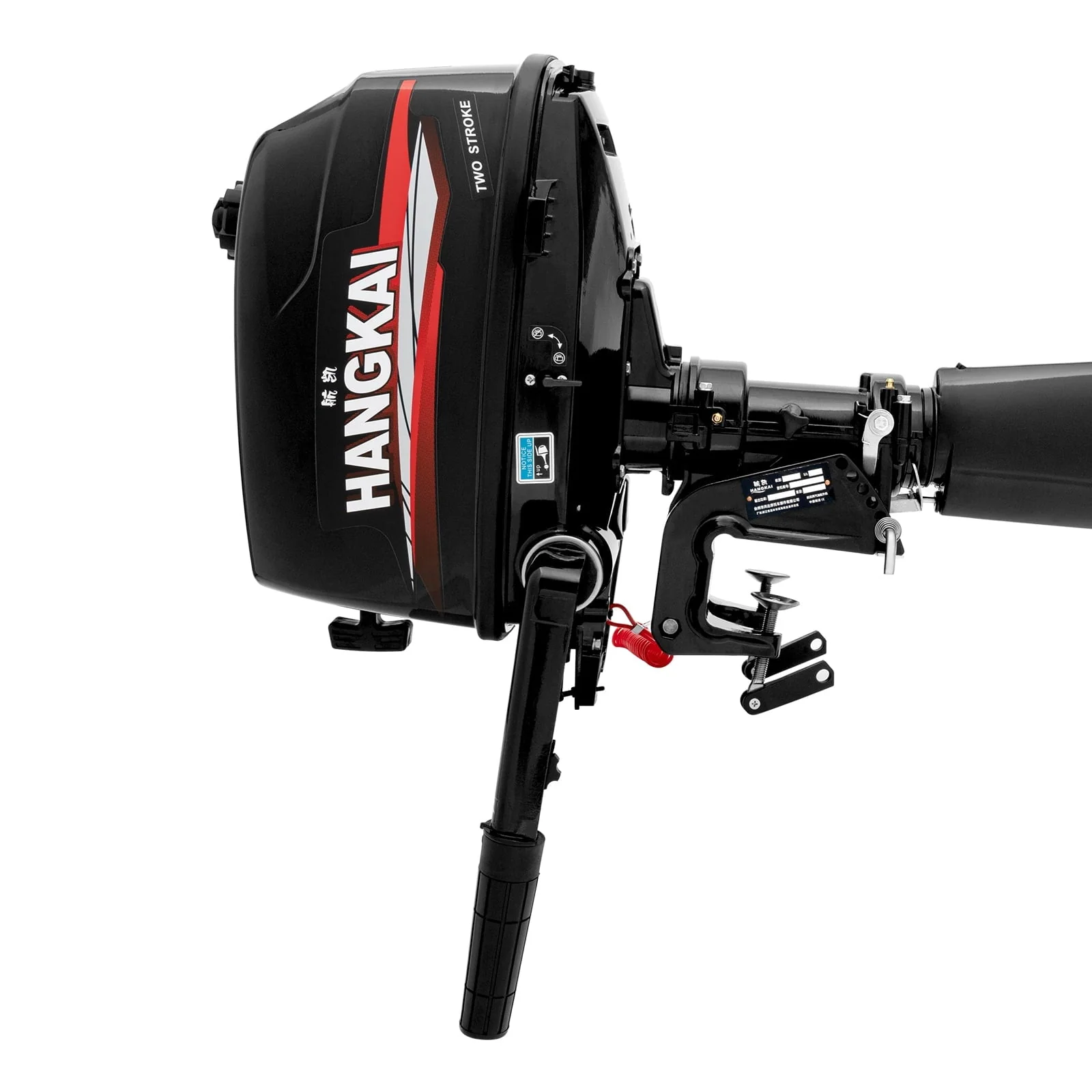 Anqidi 6HP 2 - Stroke Outboard Motor Fishing Boat Engine Tiller Shaft Water Cooling CDI System