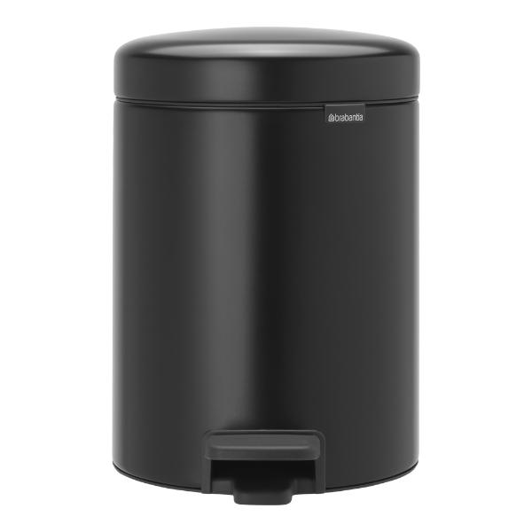 NewIcon pedalbøtte 5L matt svart