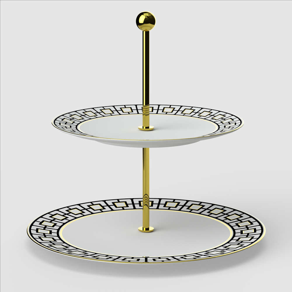 MetroChic 3 Tier Stand - Multi-colored, 10.8''