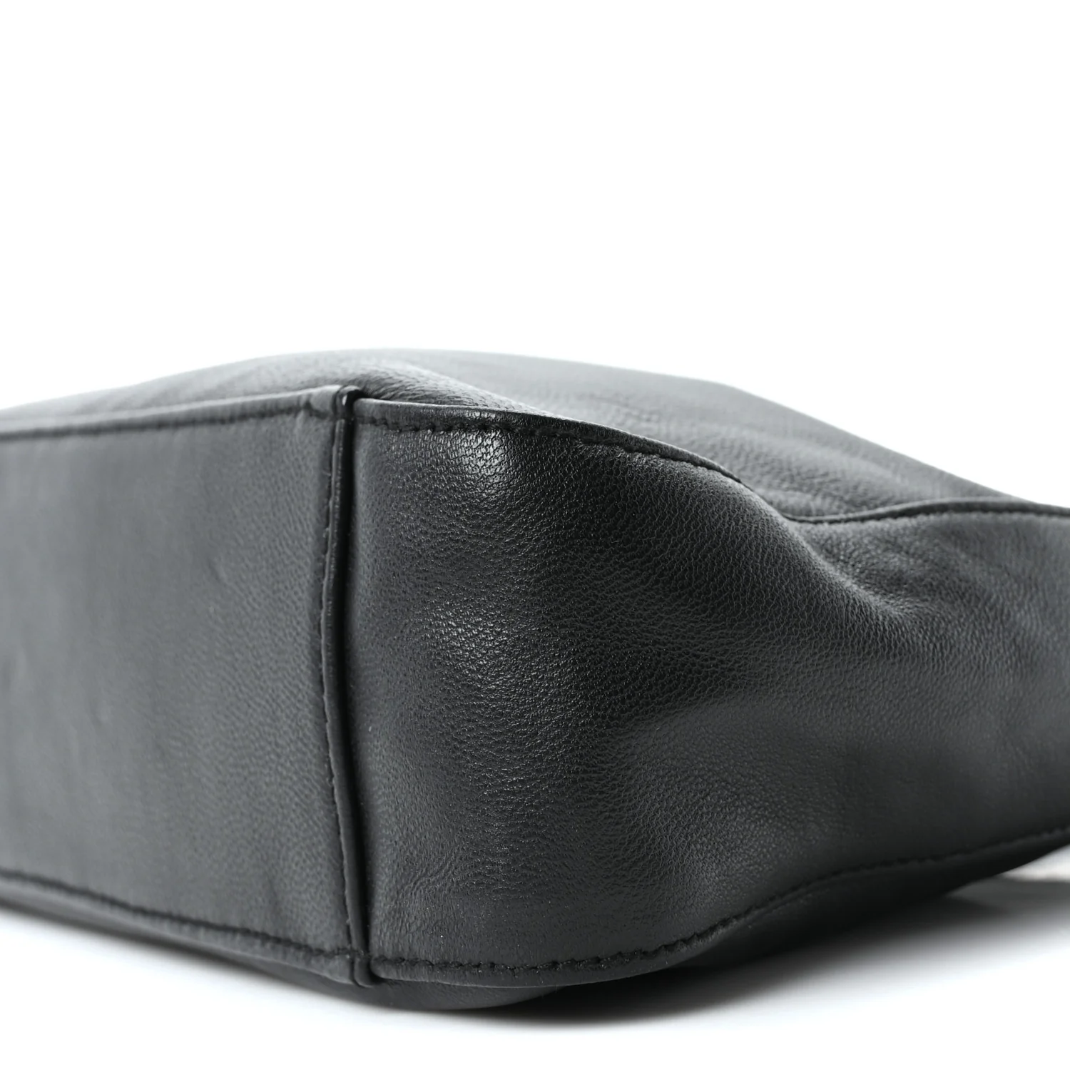 Nappa Mini Triangle Hobo Black
