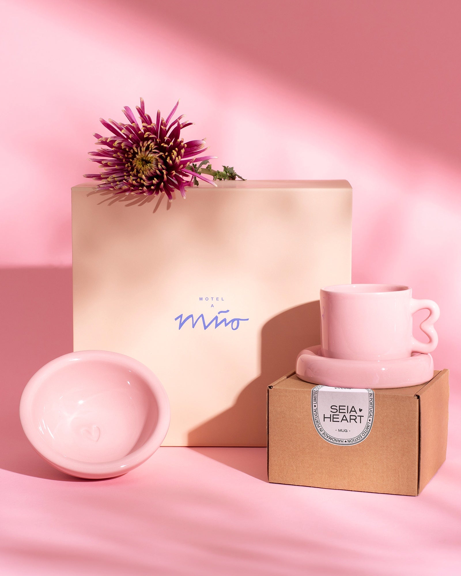 SEIA - GIFT SET HEART PINK 4 PIECES