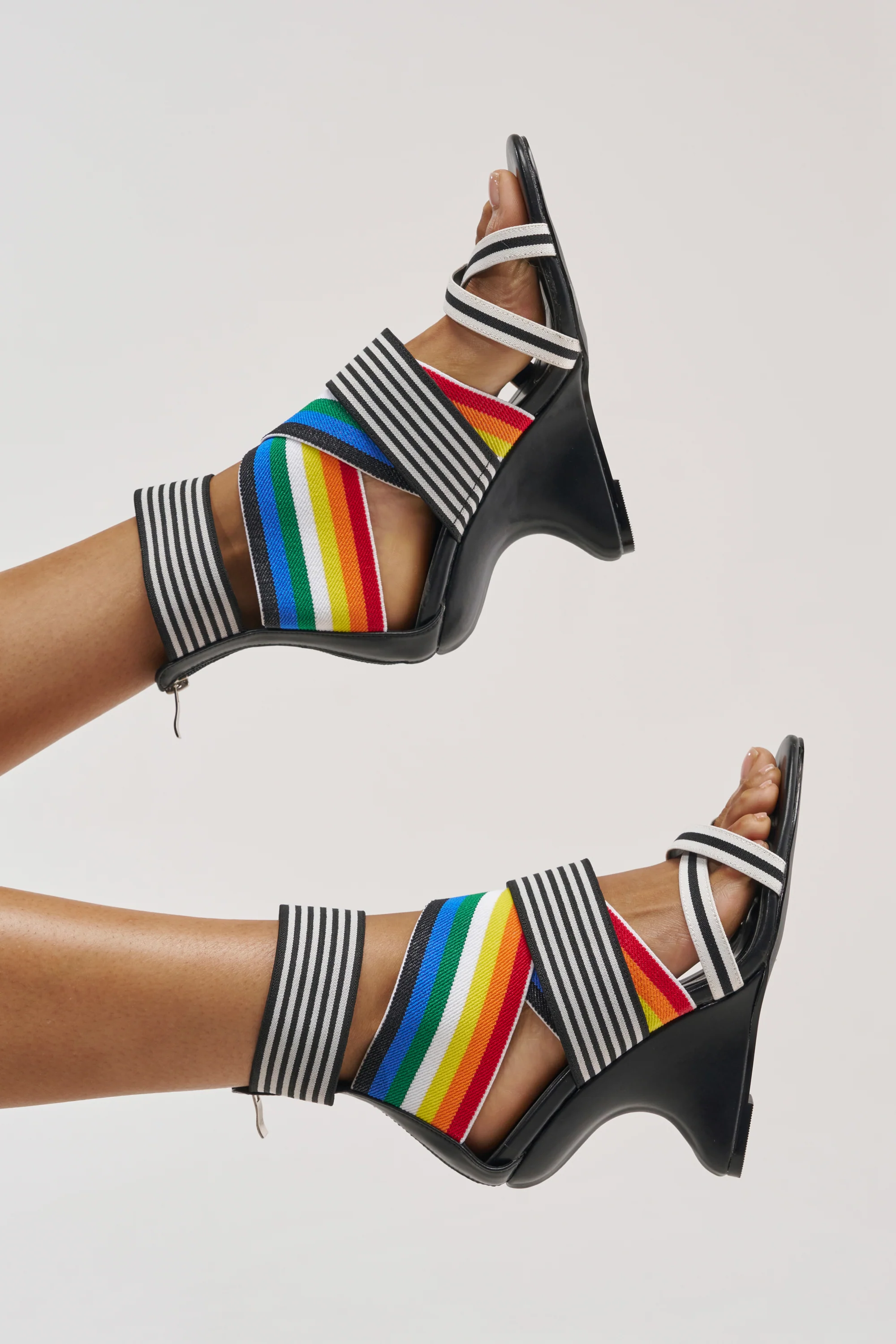 AKIRA GOLD SIGMA MULTI WEDGE SANDAL - Akira Store