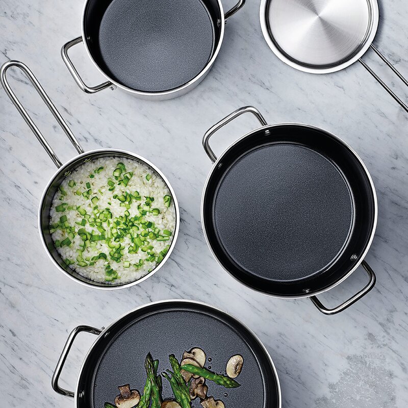 Stainless Steel gryte 4,8L keramisk Slip-Let® belegg