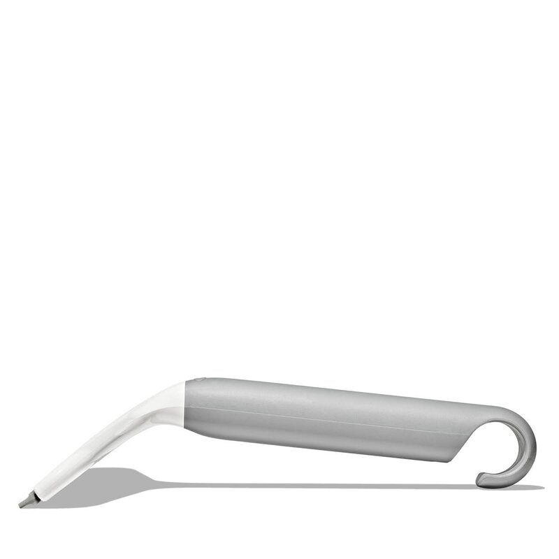 Nal med krok 25 cm hvit
