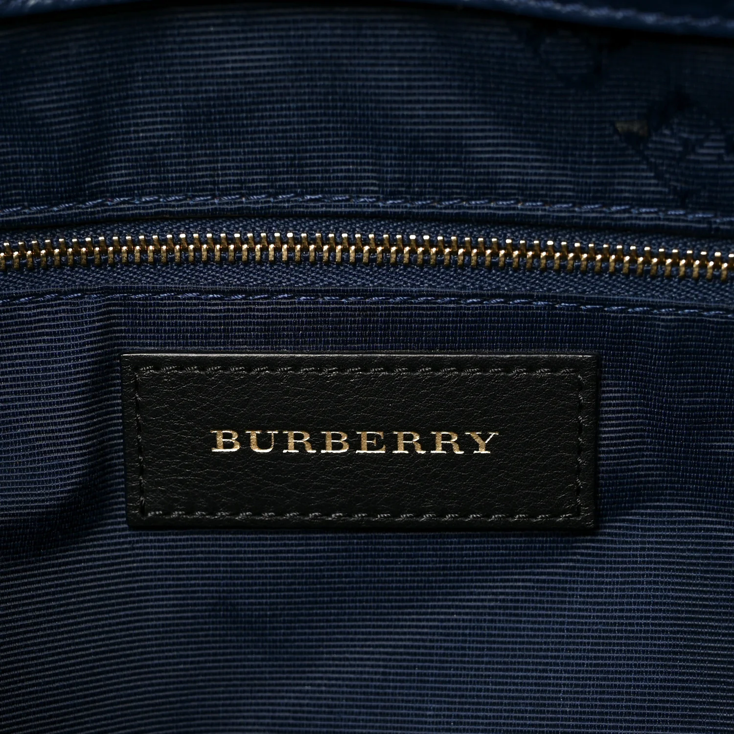 Heritage Grain Check Embossed Medium Dewsbury Tote Blue Carbon