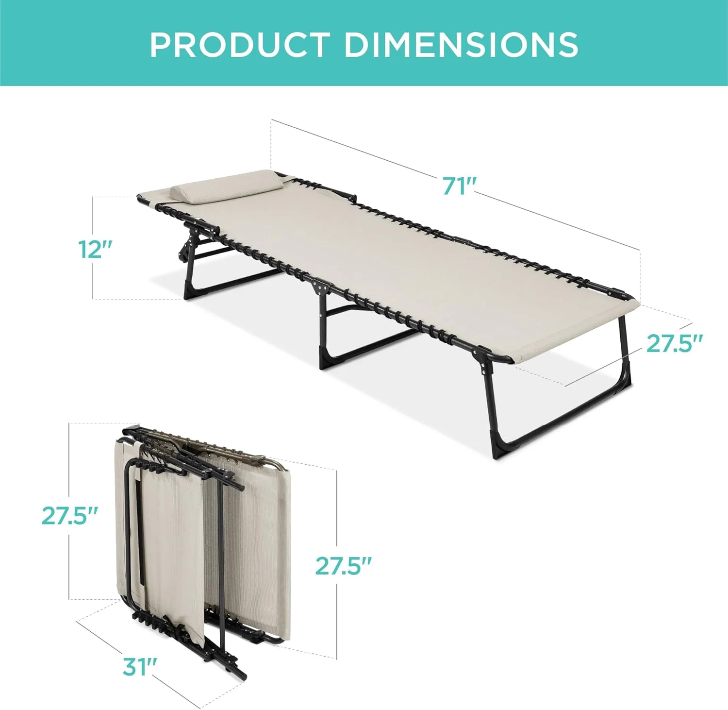 Best Choice Products Patio Chaise Lounge Chair