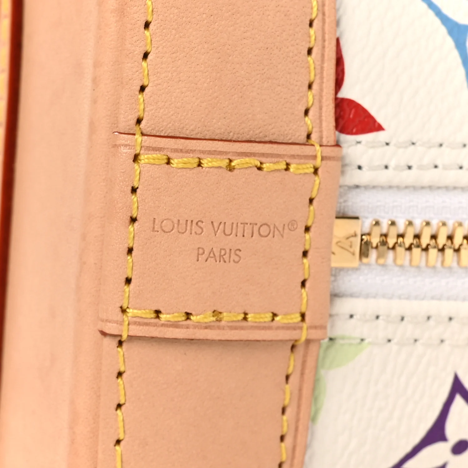 LV x TM Monogram Multicolor Alma BB White