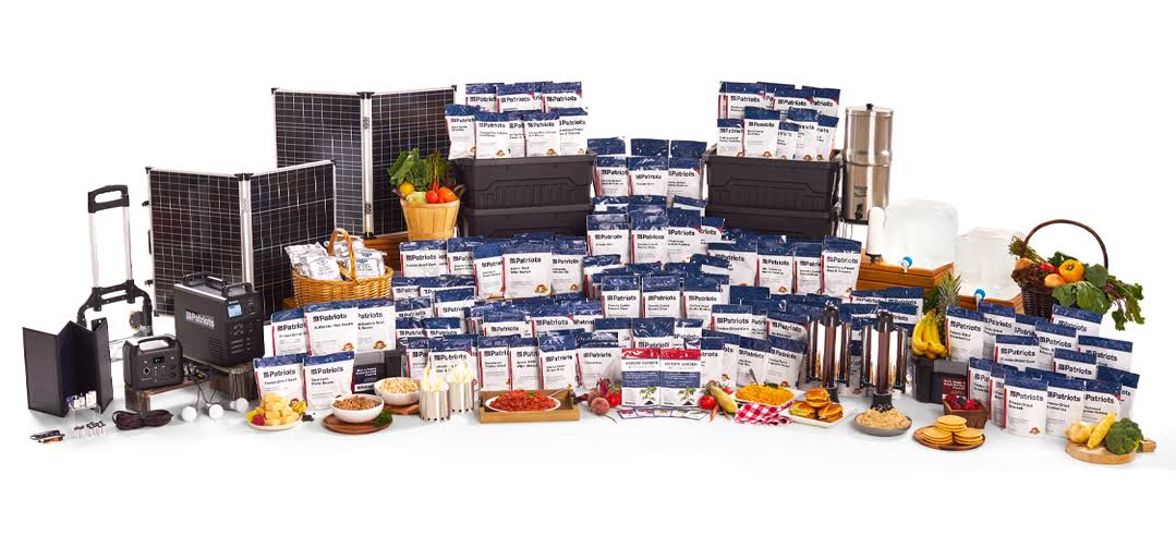 4Patriots: 3-Month Survival Food Kit - Emergency Food Supply, Freeze Dried Food, Designed to Last 25 Years, 688 Servings, 135,44