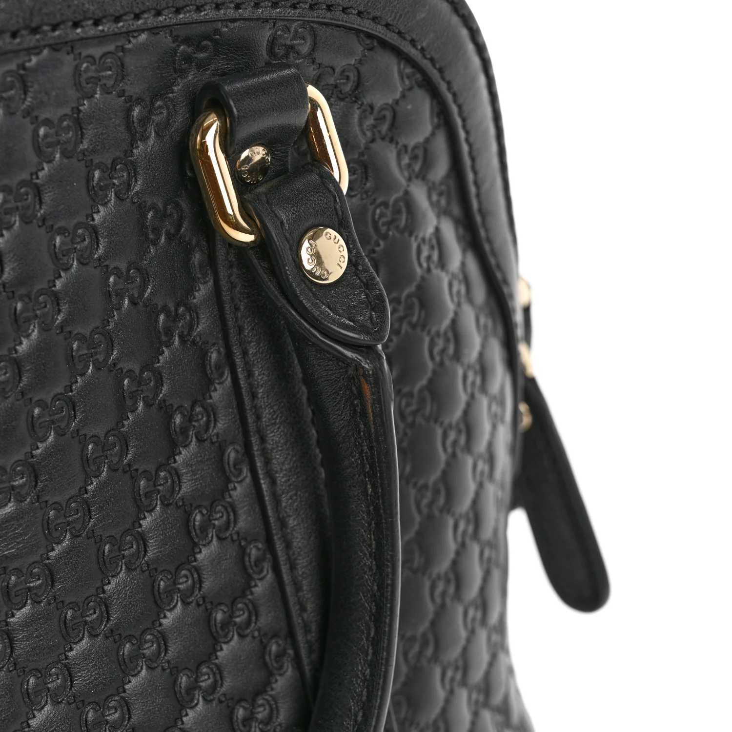 Microguccissima Mini Dome Bag Black