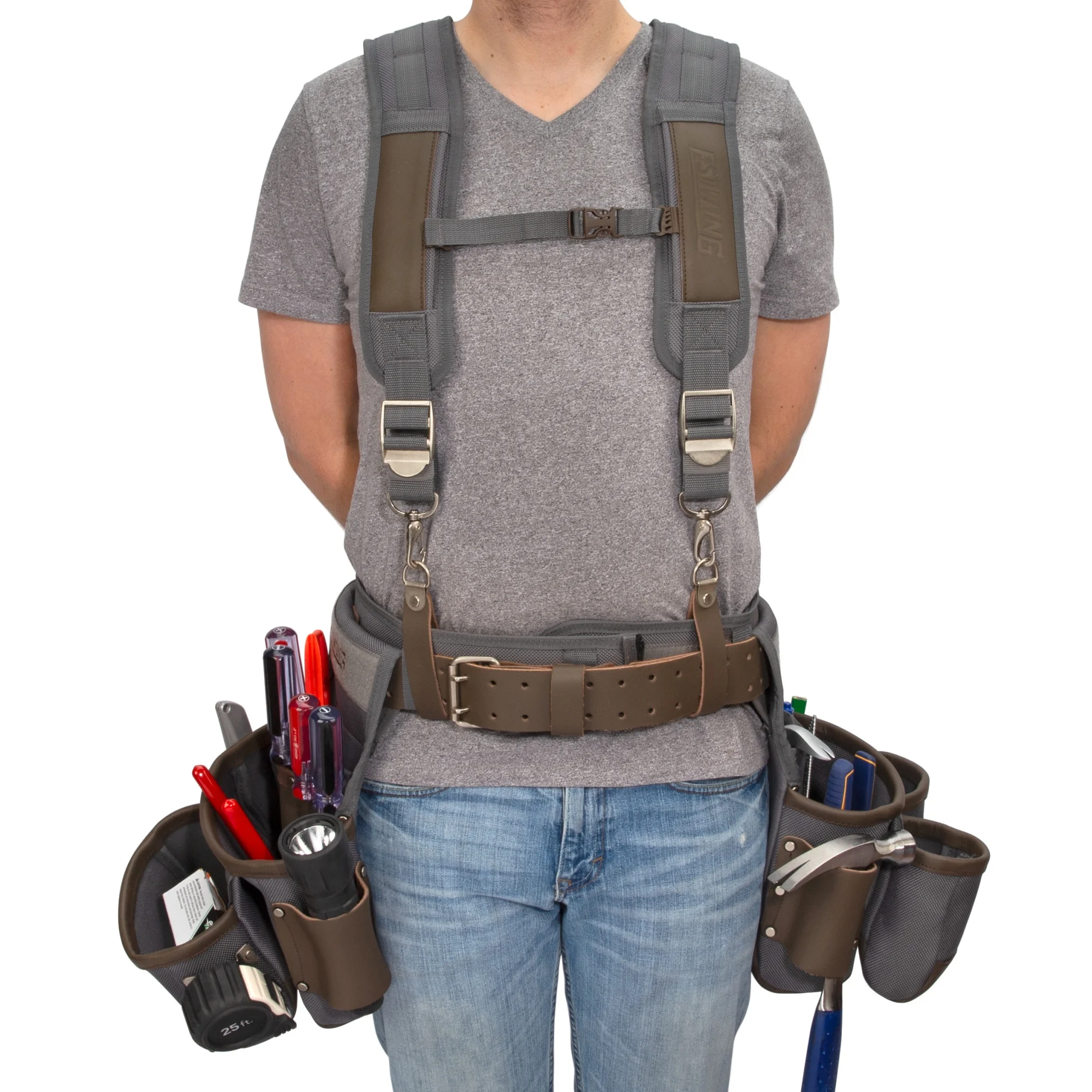 94745 15-Pocket Framer's Tool Pouch Apron Set - Image 5