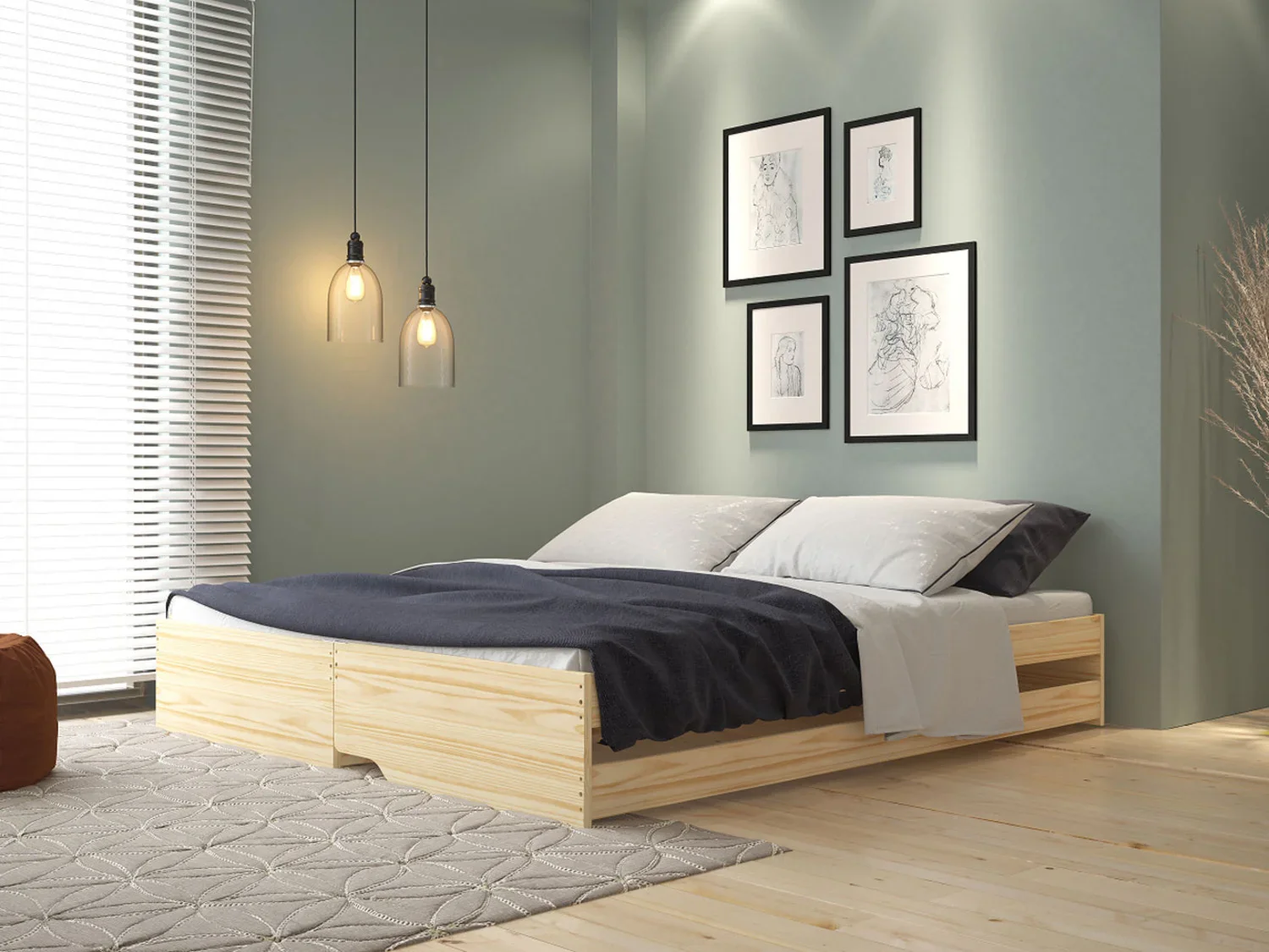 Inter Link Lit banquette Lotar, 3 places
