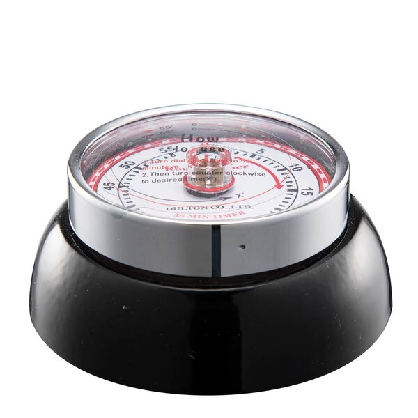 Dulton timer Ø7 cm svart