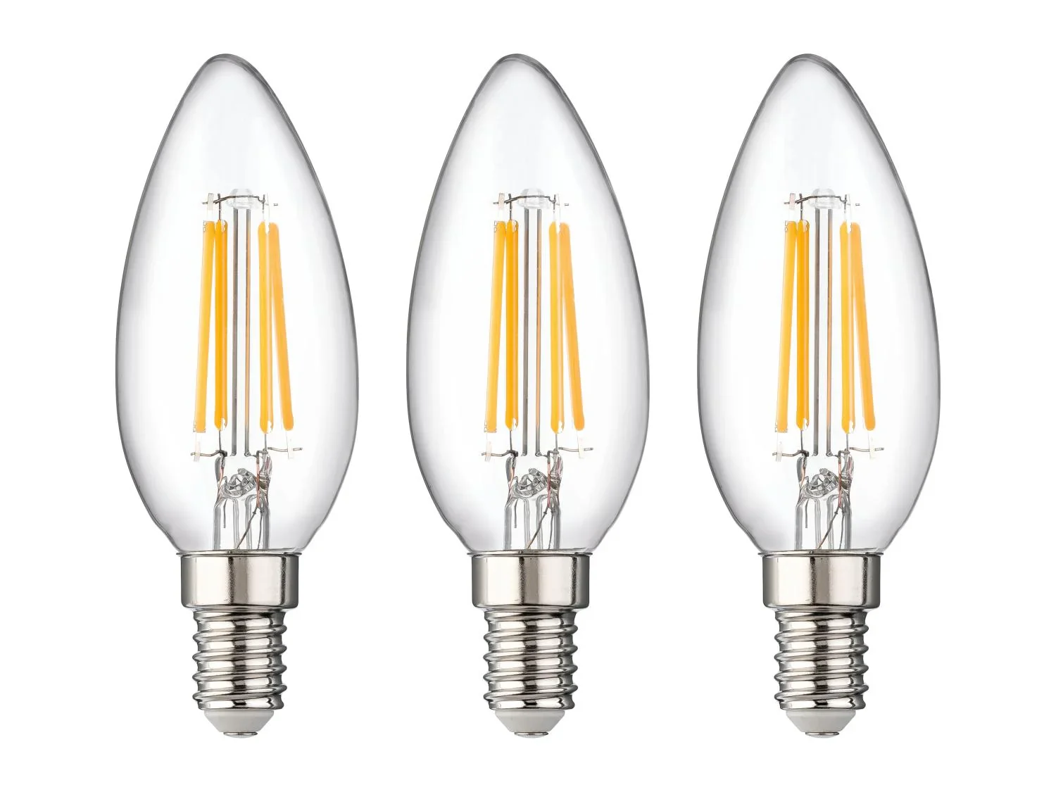 LIVARNO Lot de 3 ampoules LED  filament