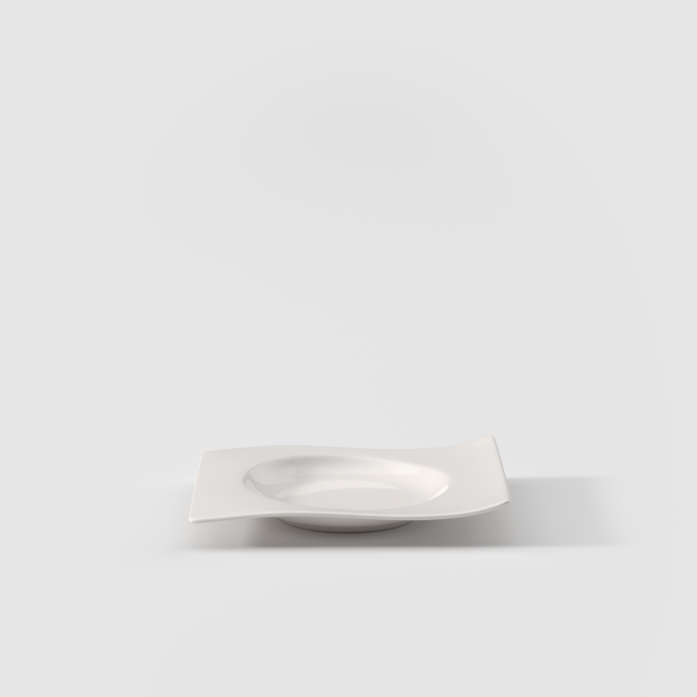 NewWave Soup cup saucer - White, 7.1'' x 6'', Premium Porcelain