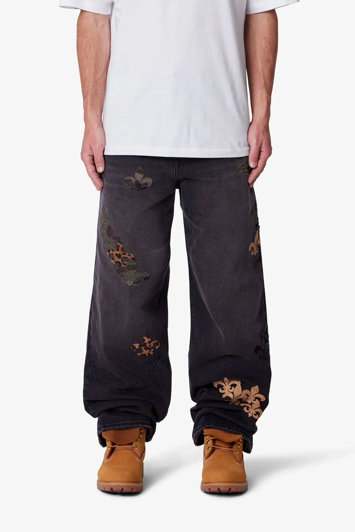 Ultra Baggy Fleur Denim - Black