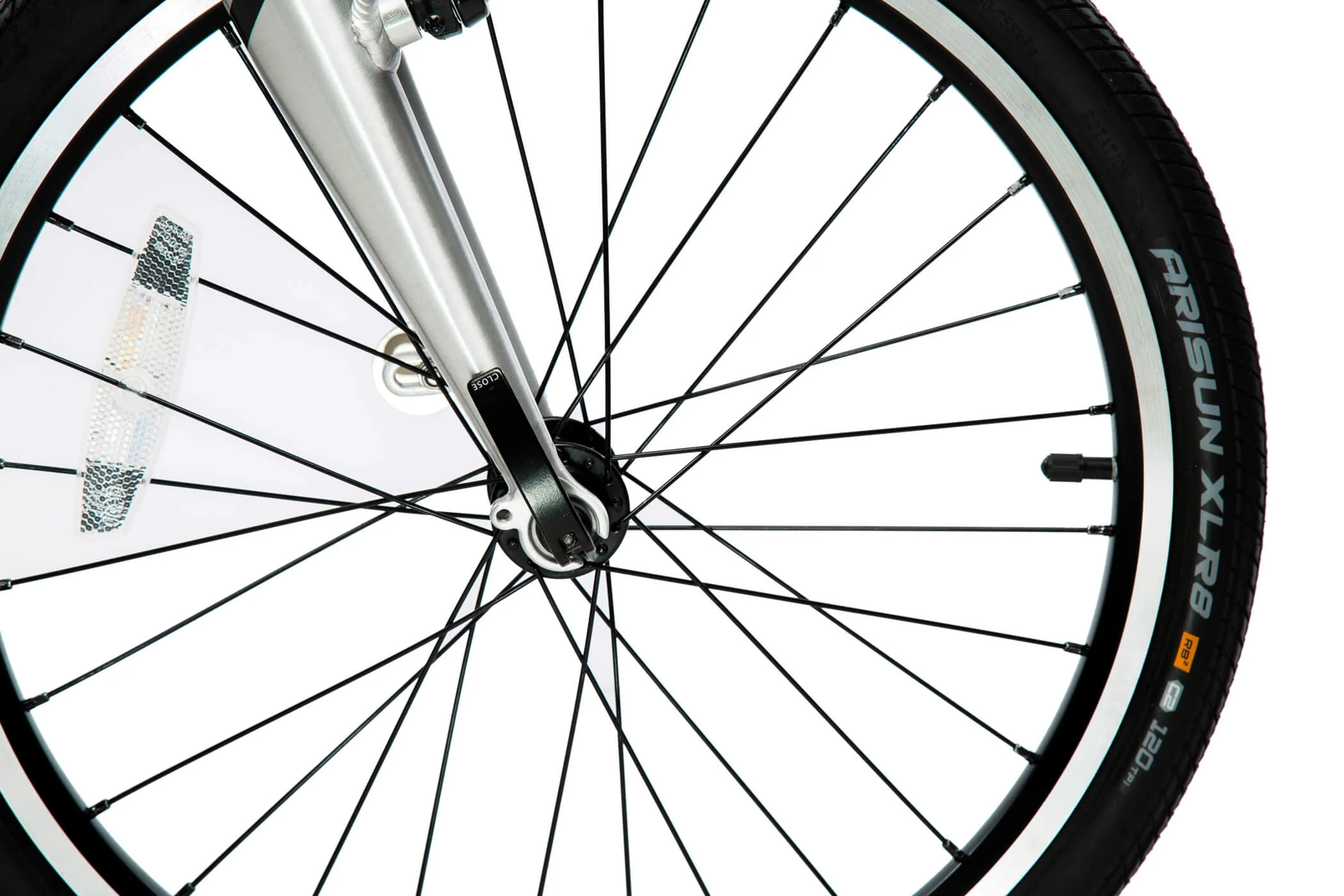 Liberte 8-Speed 20" Wheel, Aluminum Folding Road Bicycle for All Genders, Silver and Black - Image 5