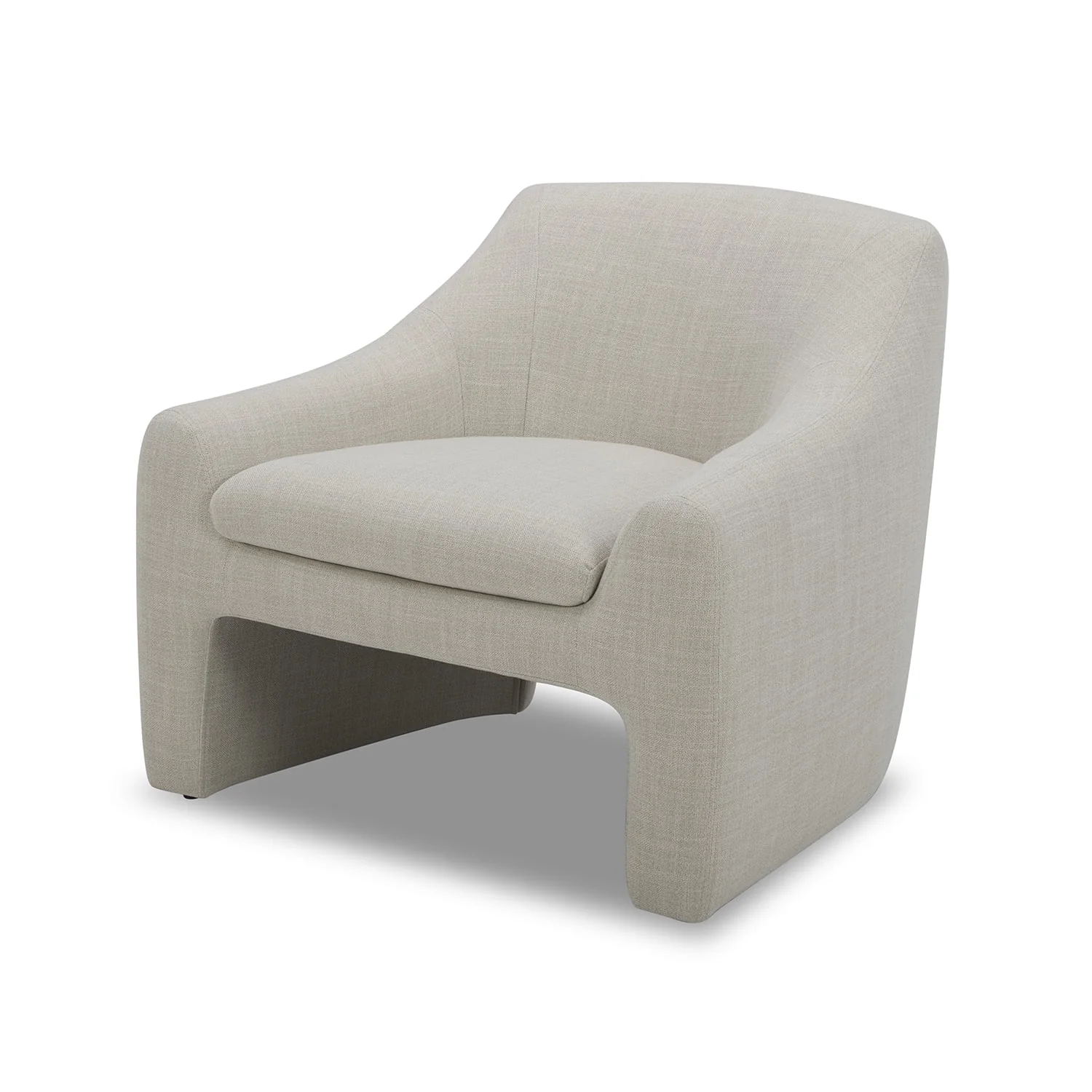 Better Homes & Gardens Emerson Curvy Accent Chair, Truffle Brown Boucle
