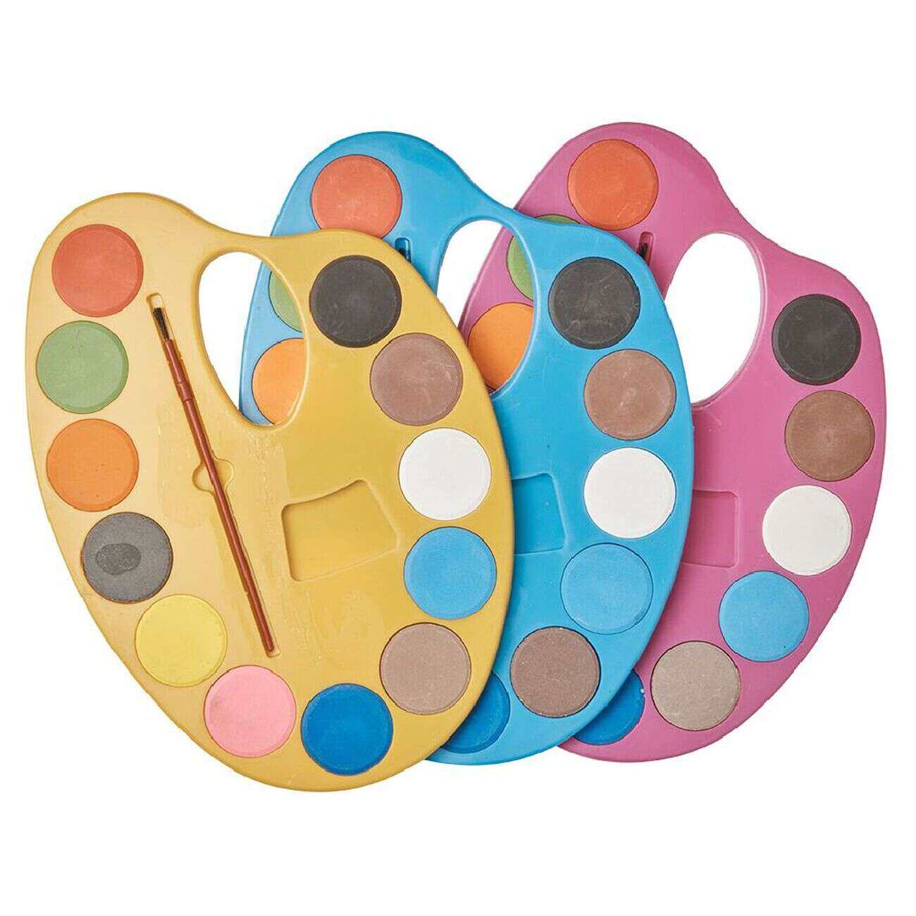 Palette de peinture 12 couleurs + 1 pinceau