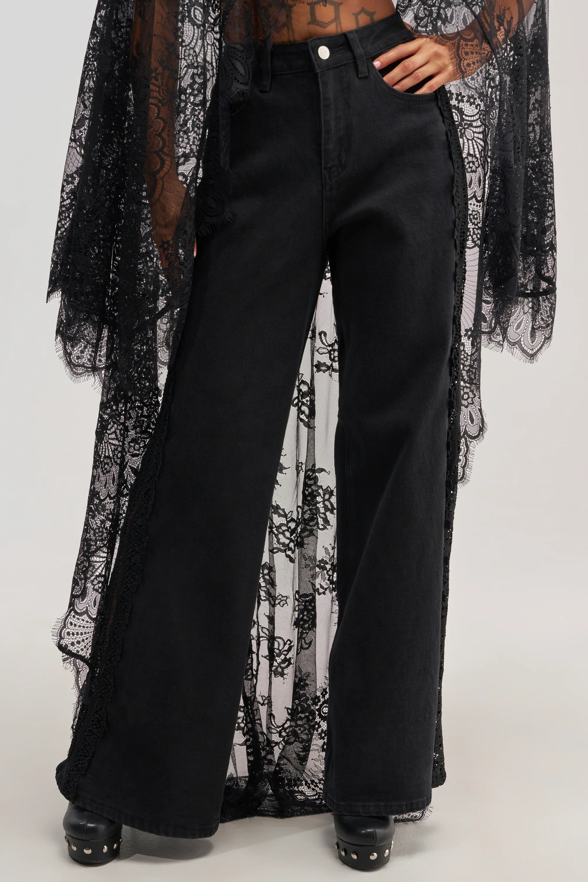LOCKED IN LACE DENIM - Akira Store