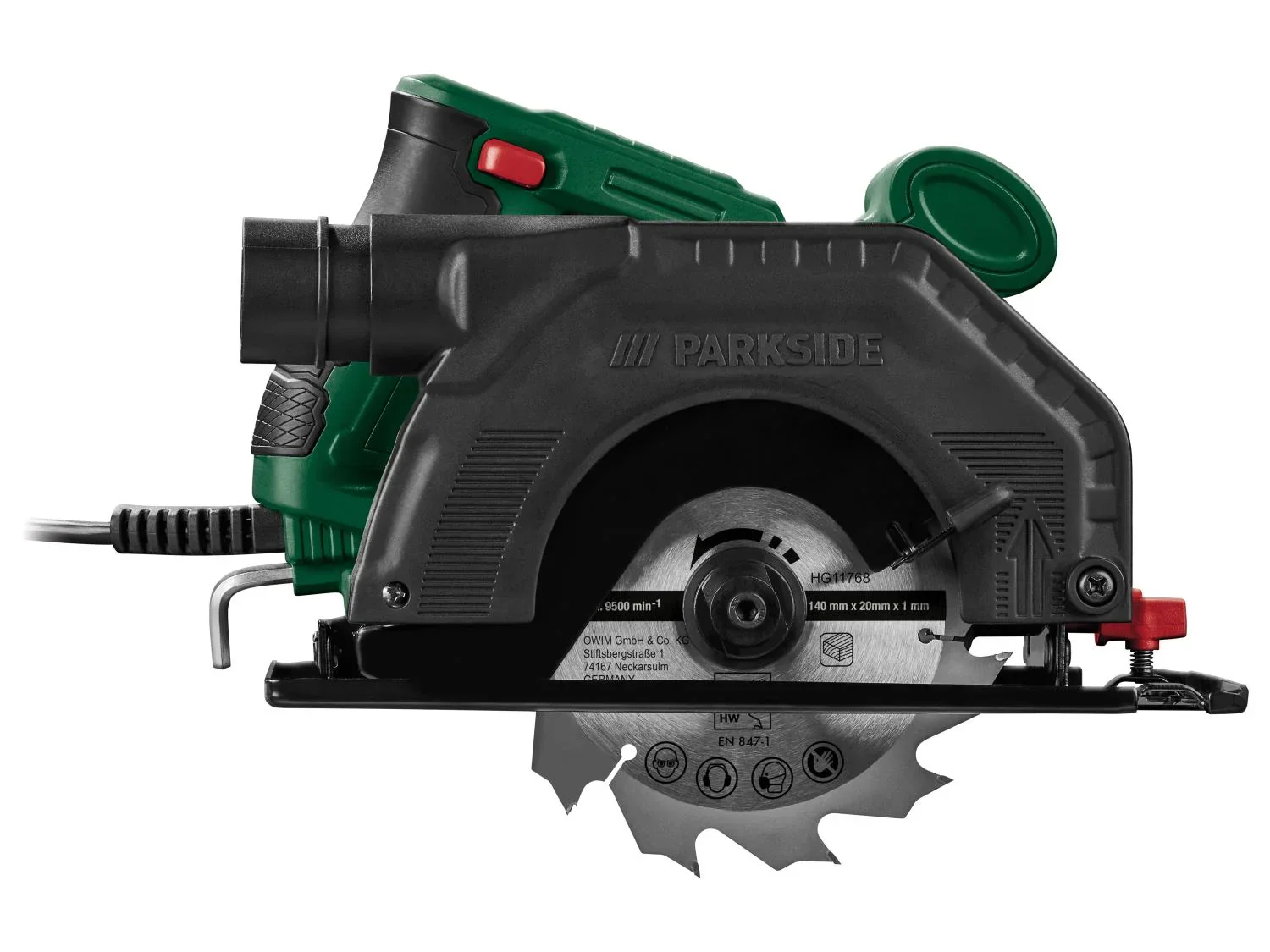 PARKSIDE Scie circulaire PHKS 750 A1, 140 mm, 750 W