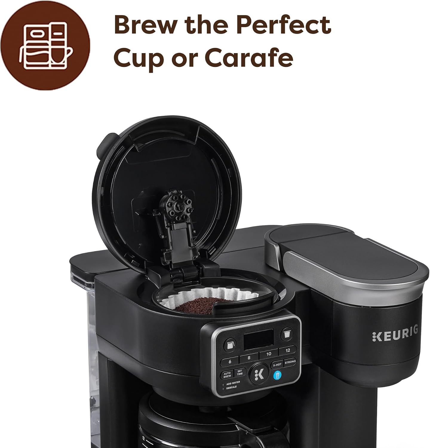 Keurig K-Duo Hot & Iced Single Serve & Carafe Coffee Maker, MultiStream Technology, 72oz Reservoir (Gen 2) |   MultiStream Technology, Reservoir (Gen 2)