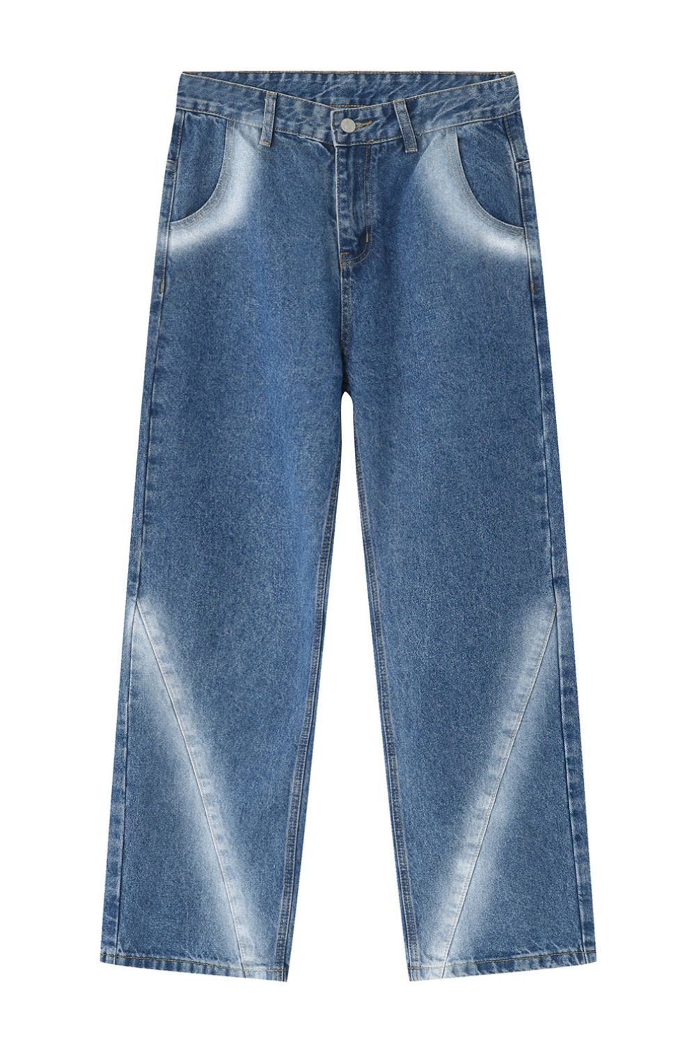Men’s Tie-Dye Washed Straight Leg Jeans