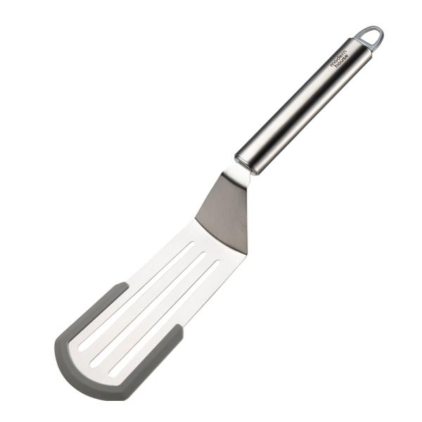 Chief stekespade 30 cm silikon lys grå