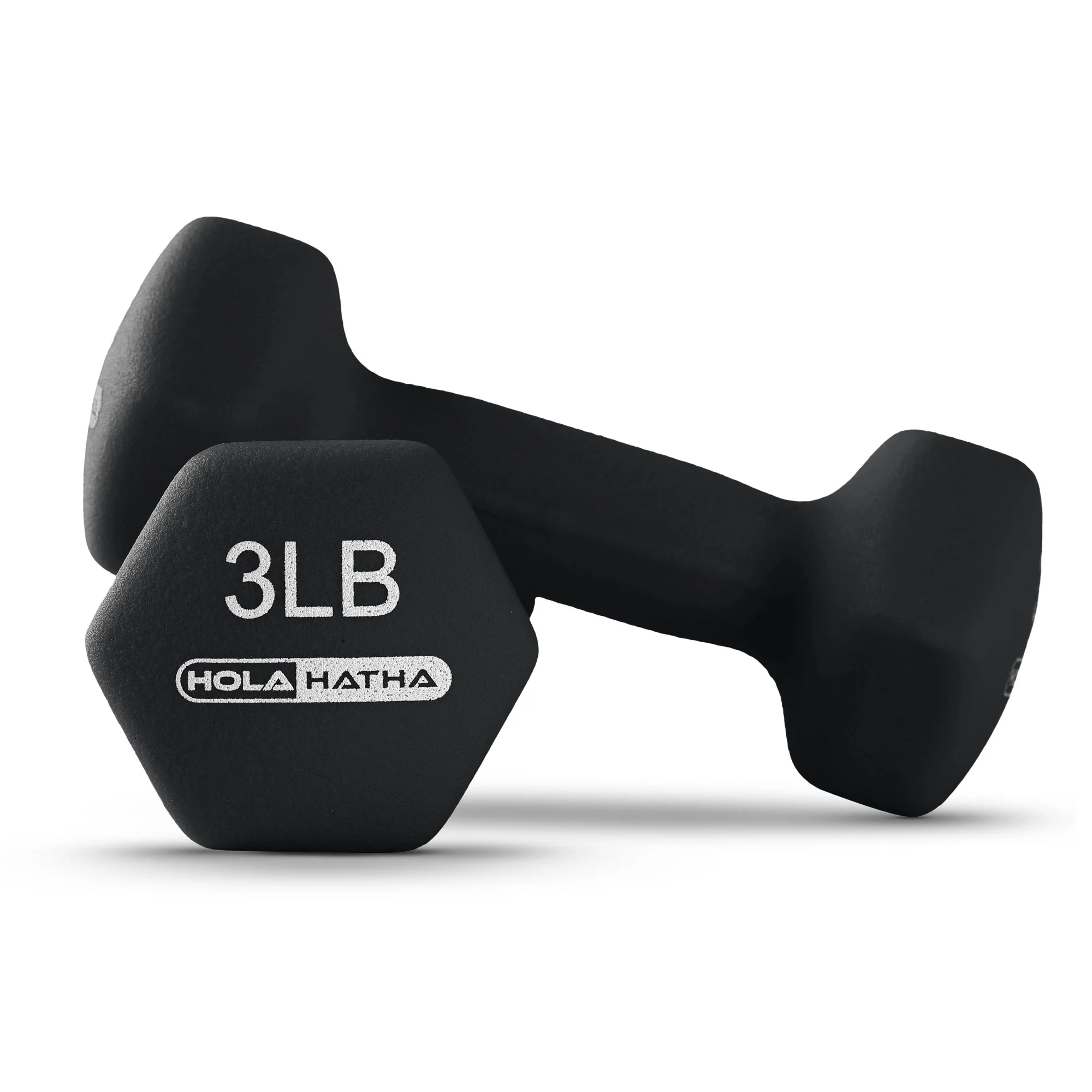 Holahatha Neoprene Dumbbell Weight Set with Rack (Black), 112.5 lb