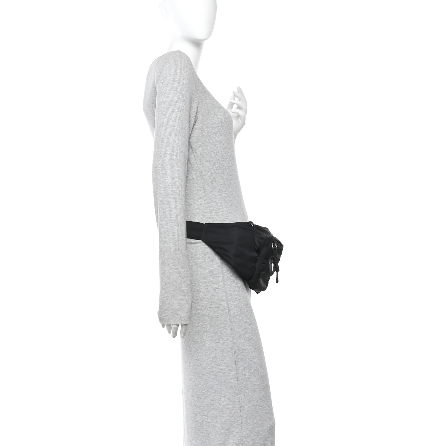 Tessuto Nylon Montagna Belt Bag Black
