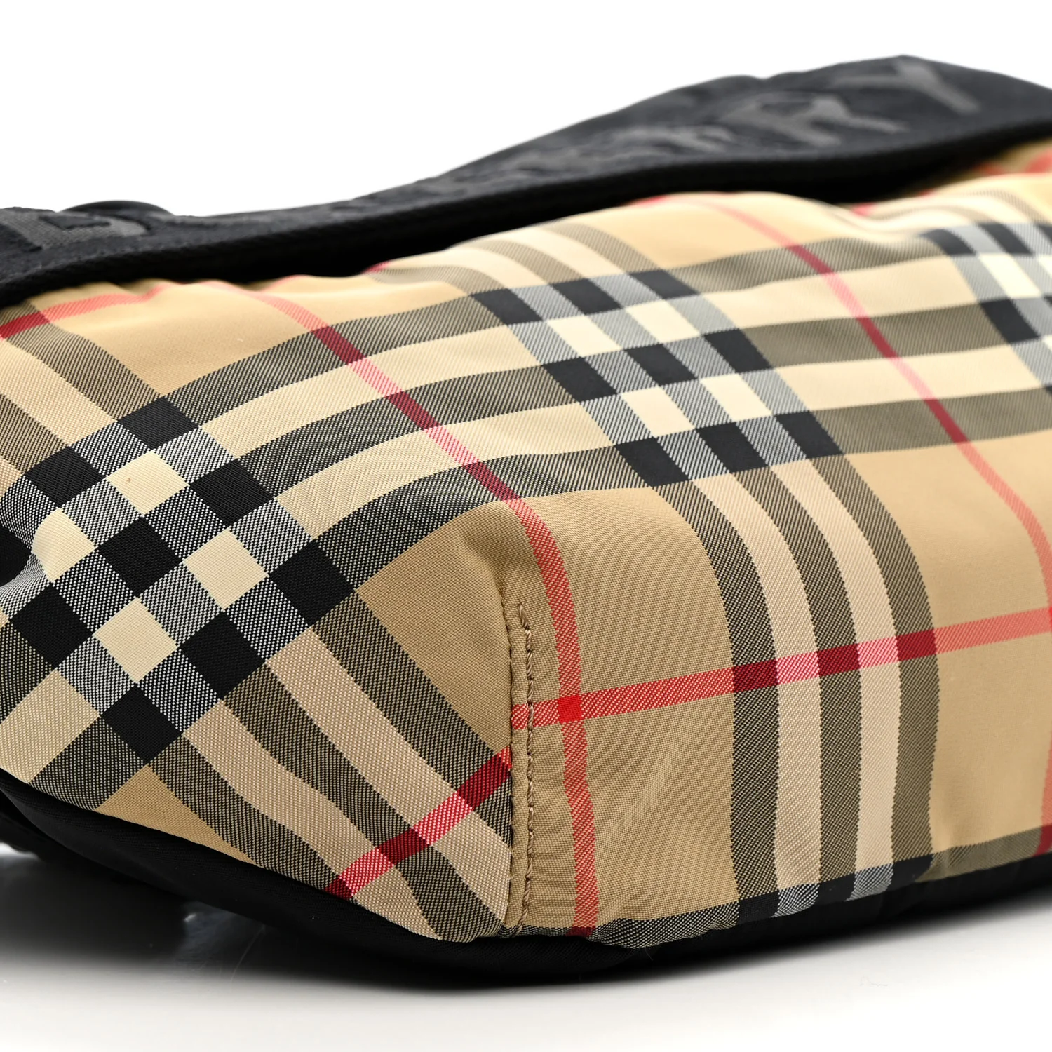 Nylon Vintage Check Sonny Bum Bag Archive Beige Black