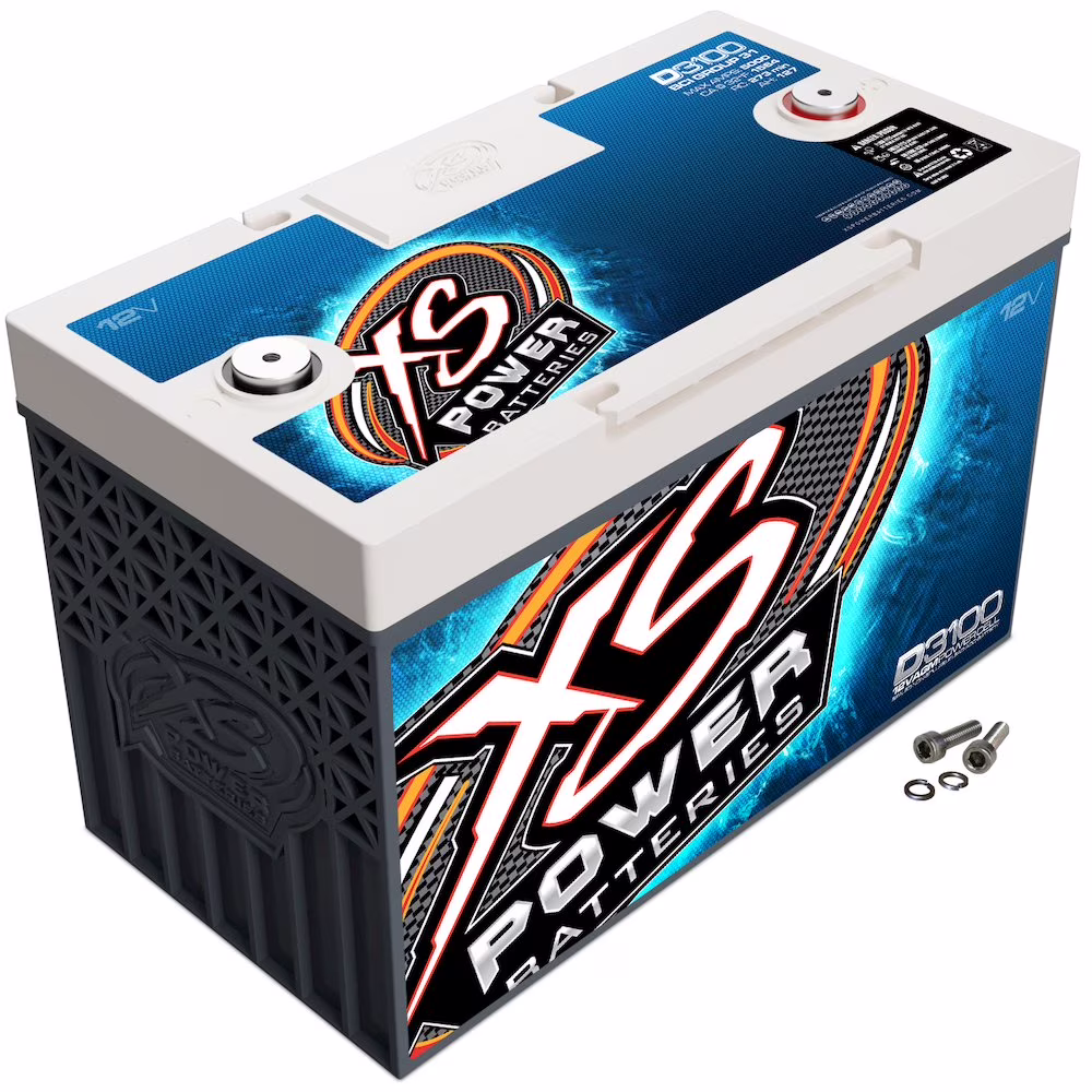Supplemental Car Audio Power 12 Volt AGM Battery With5000 Amps & 110 Amp Hours & 237 Minutes of Reserve Capacity