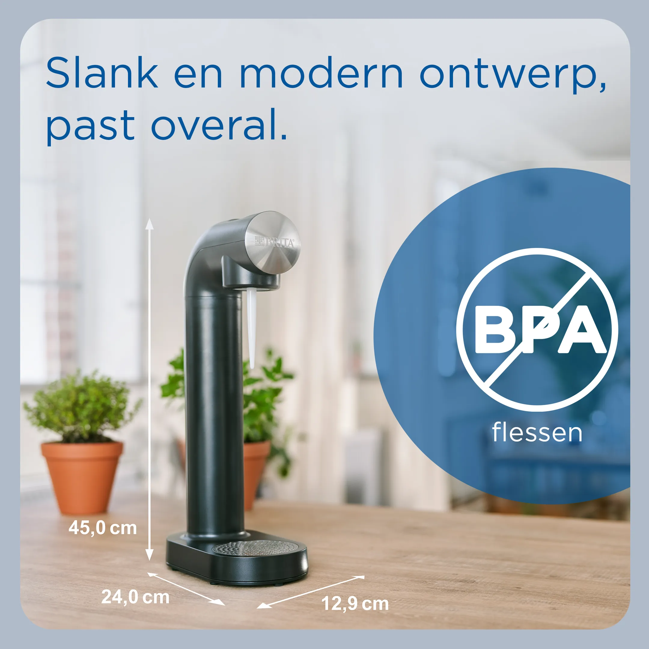 Brita SodaONE Bruiswatertoestel Zwart