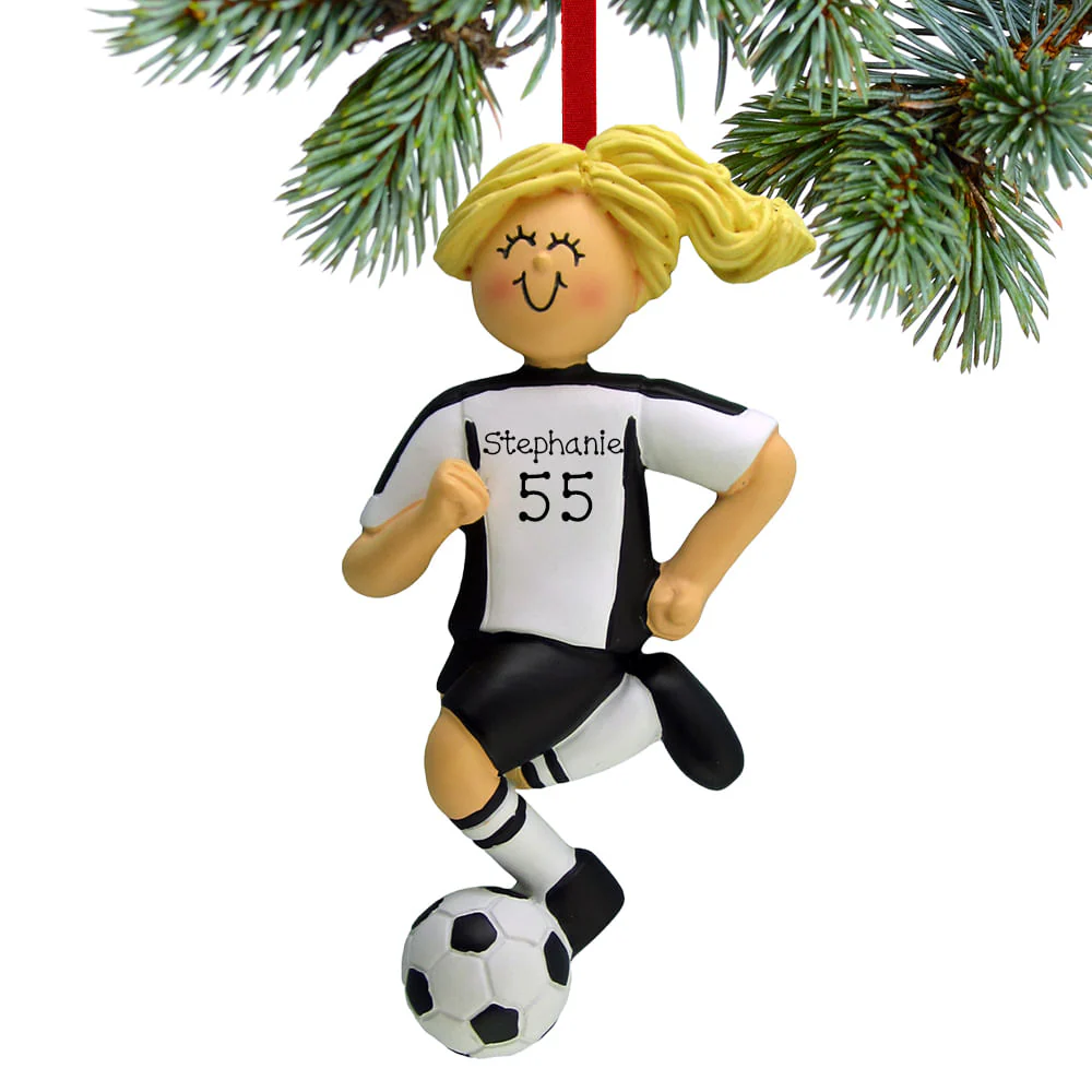 Soccer  Girls With Uniform Personalized Ornament