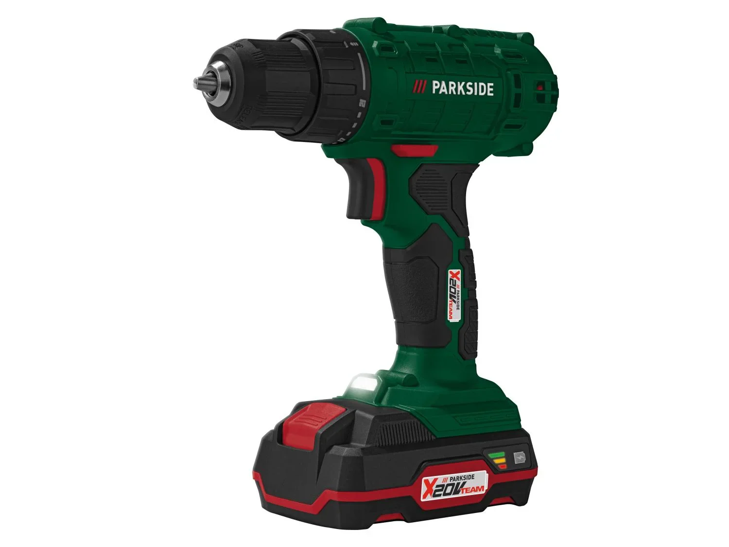 PARKSIDE Perceuse-visseuse sans fil avec batterie et chargeur PBSA 20-Li A1, 20 V